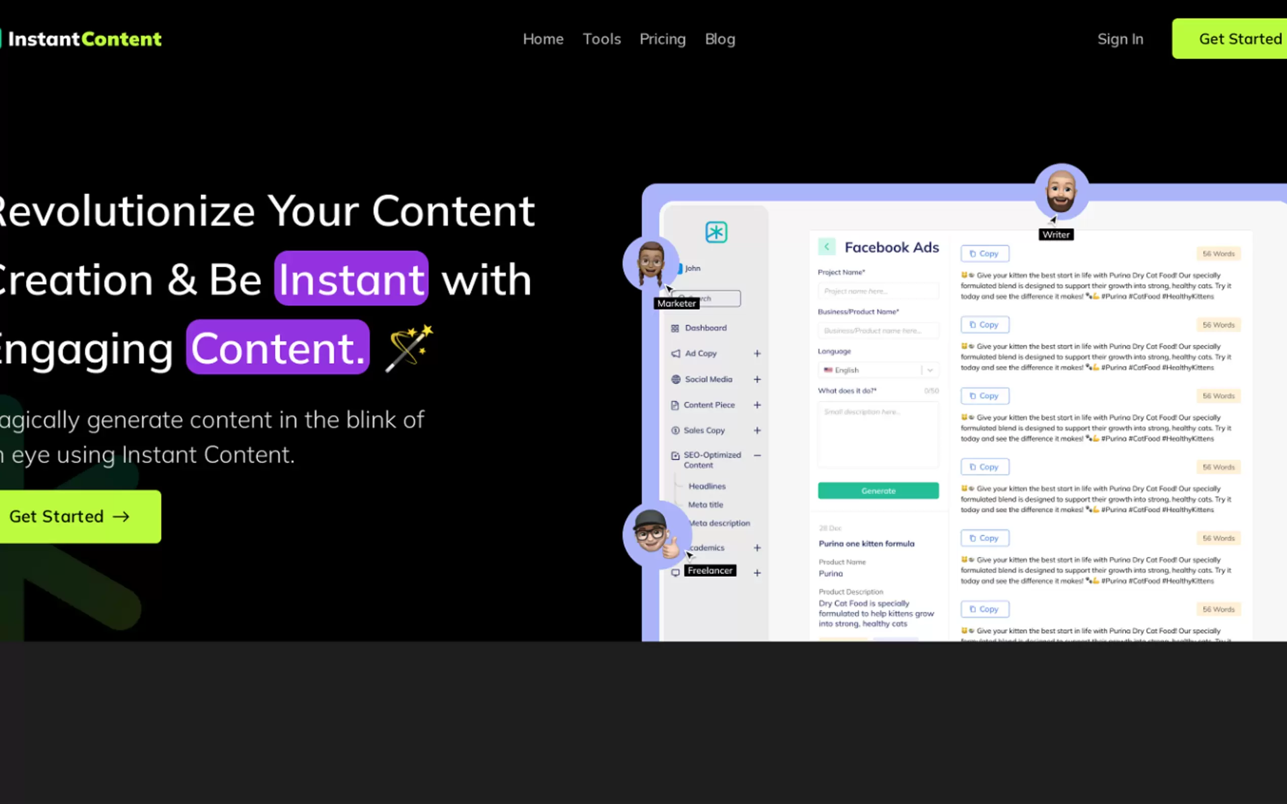 InstantContent gallery image