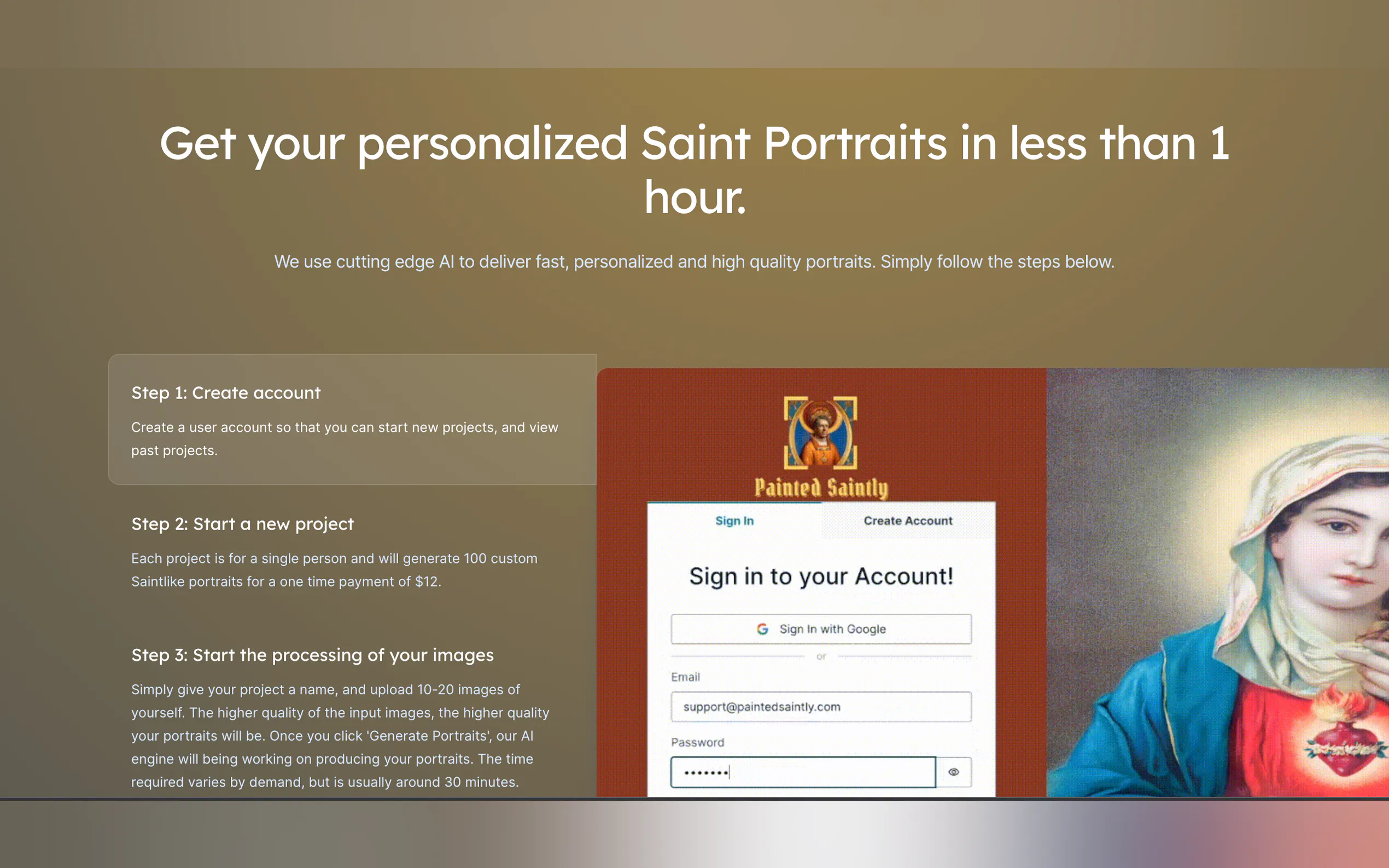 Painted Saintly gallery image