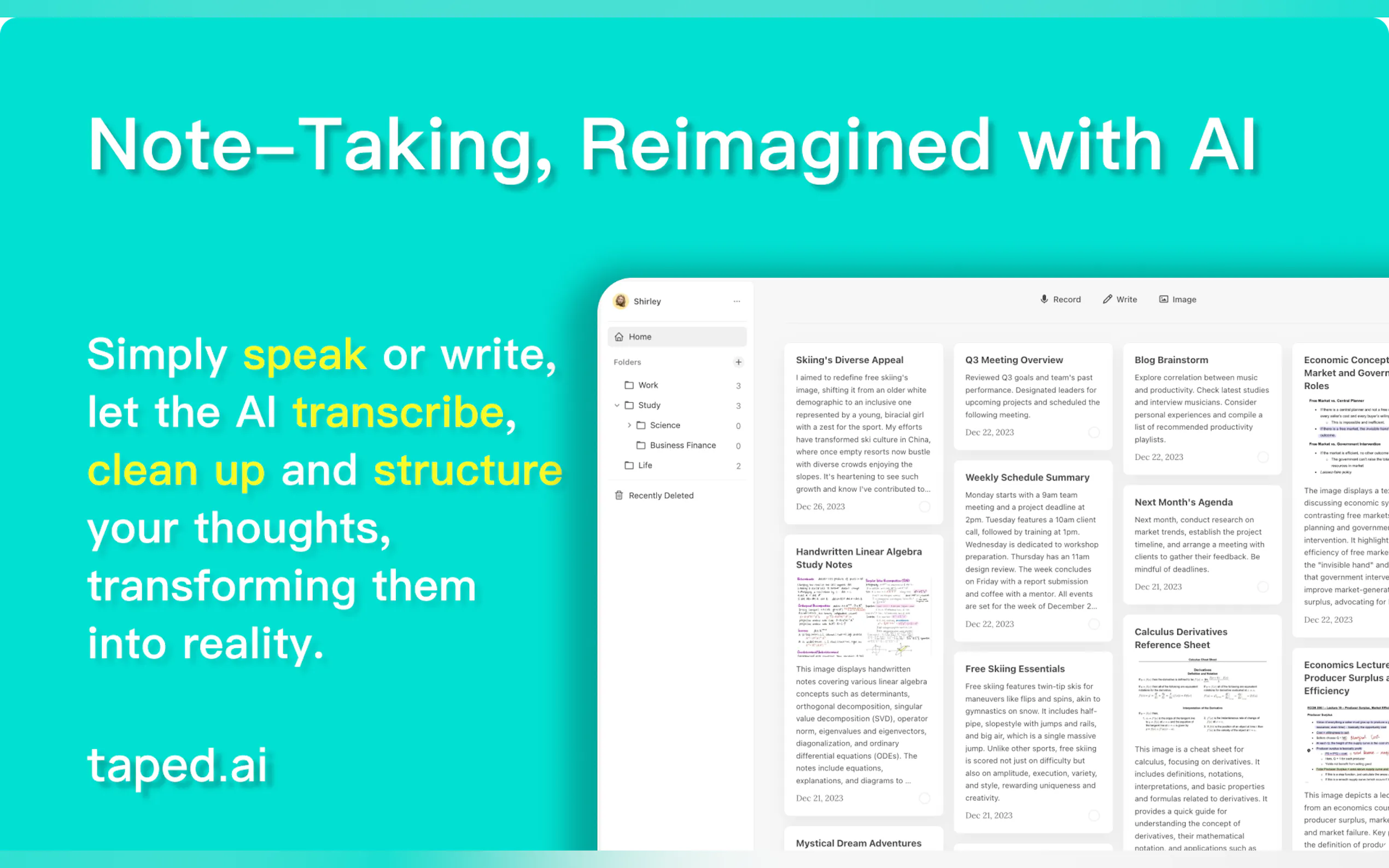 Taped.ai gallery image