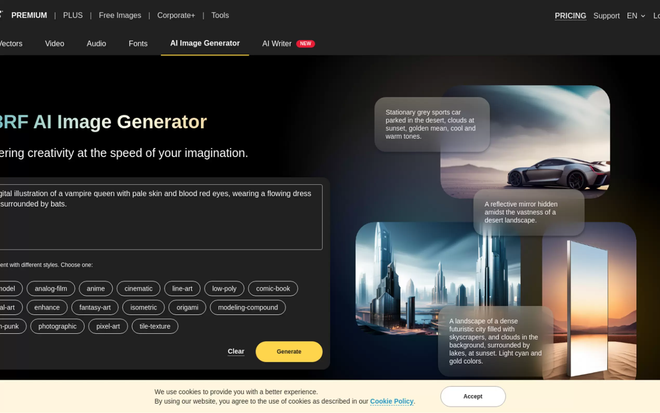 123RF AI Image Generator gallery image