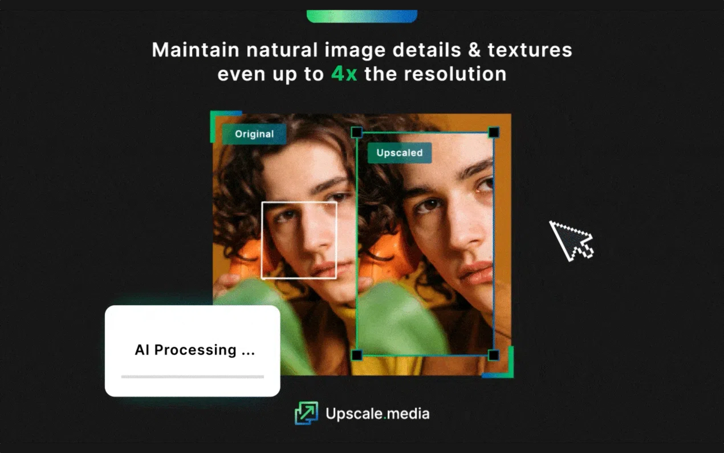 Upscale media gallery image