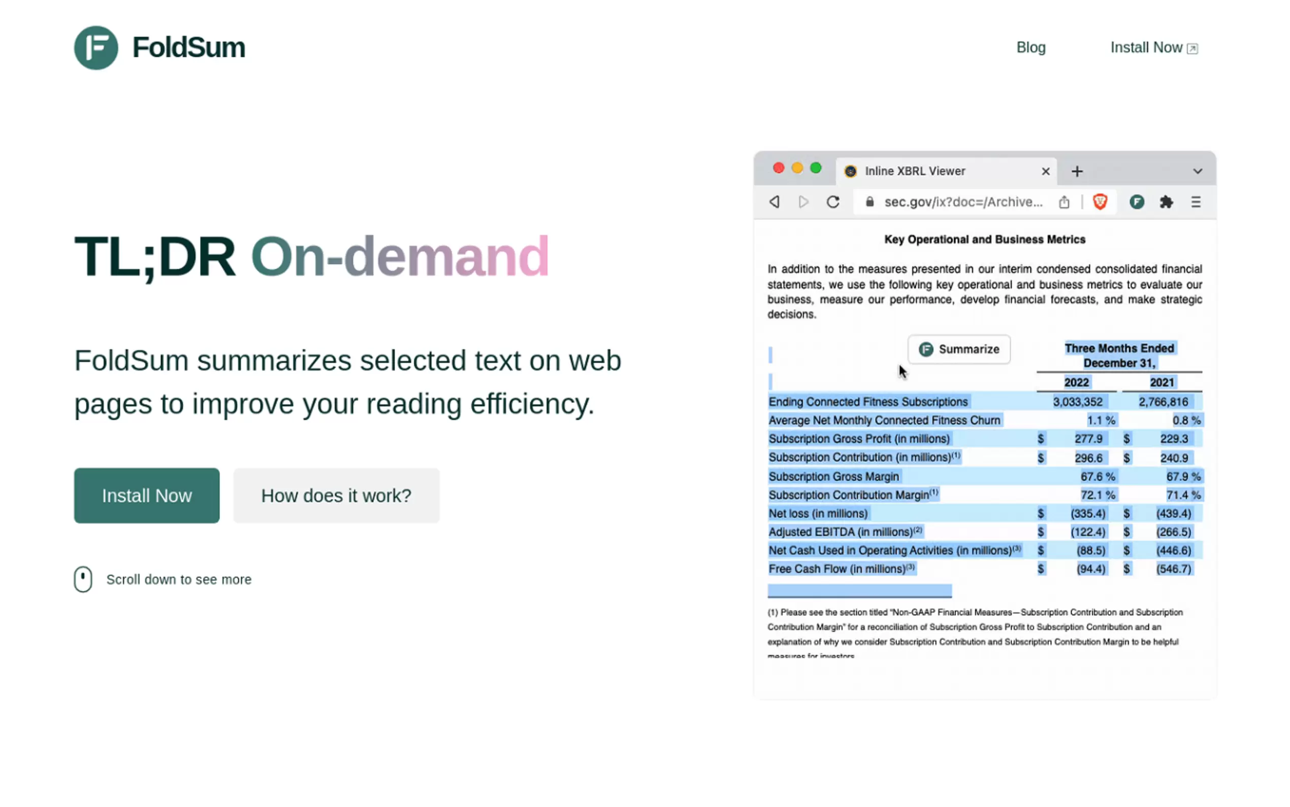 FoldSum gallery image