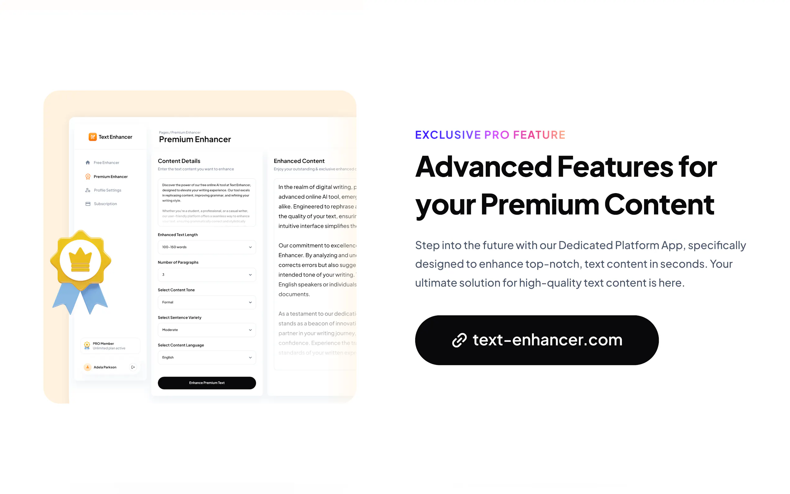 Text Enhancer AI gallery image