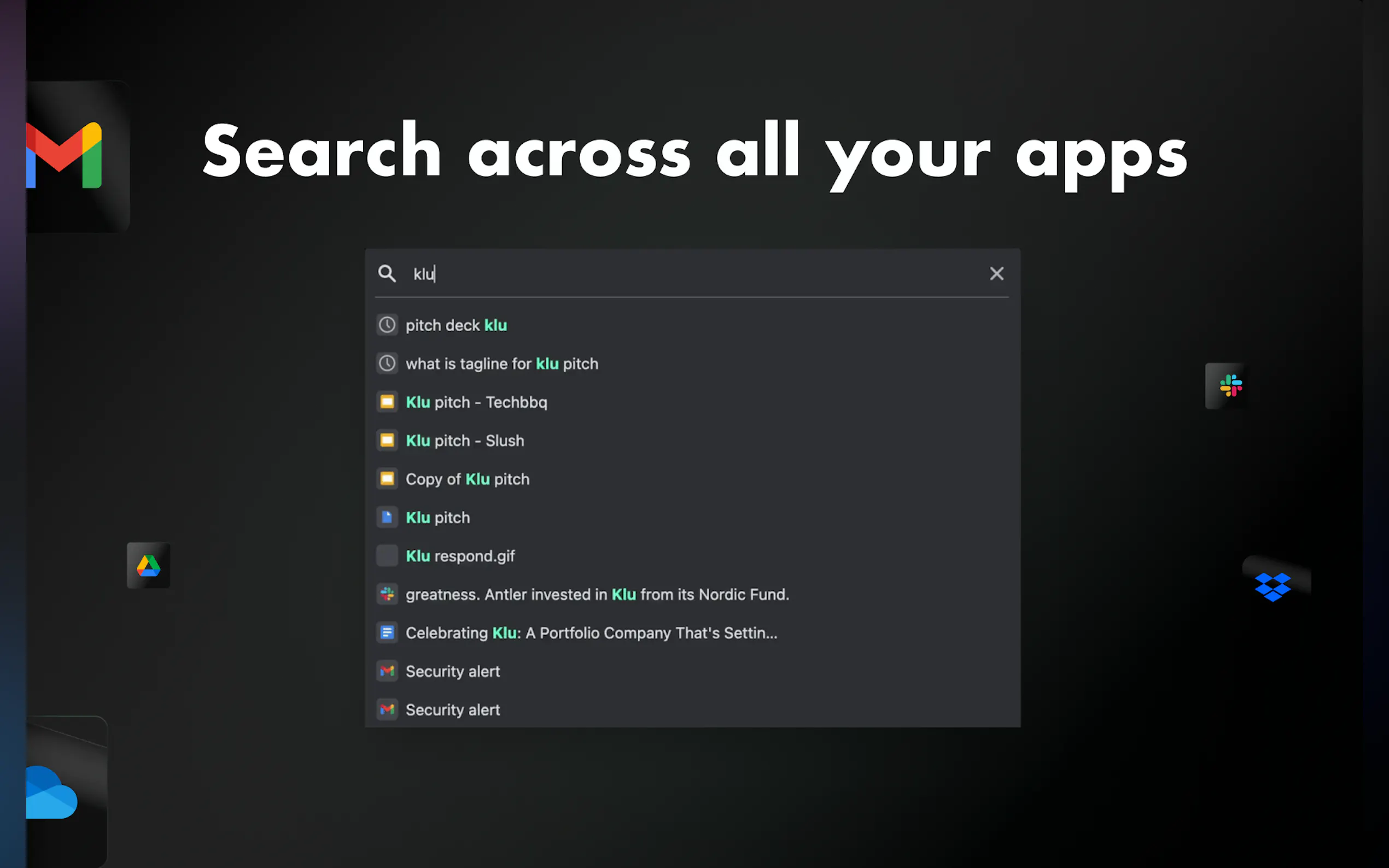 Klu - Internal search powered by AI gallery image