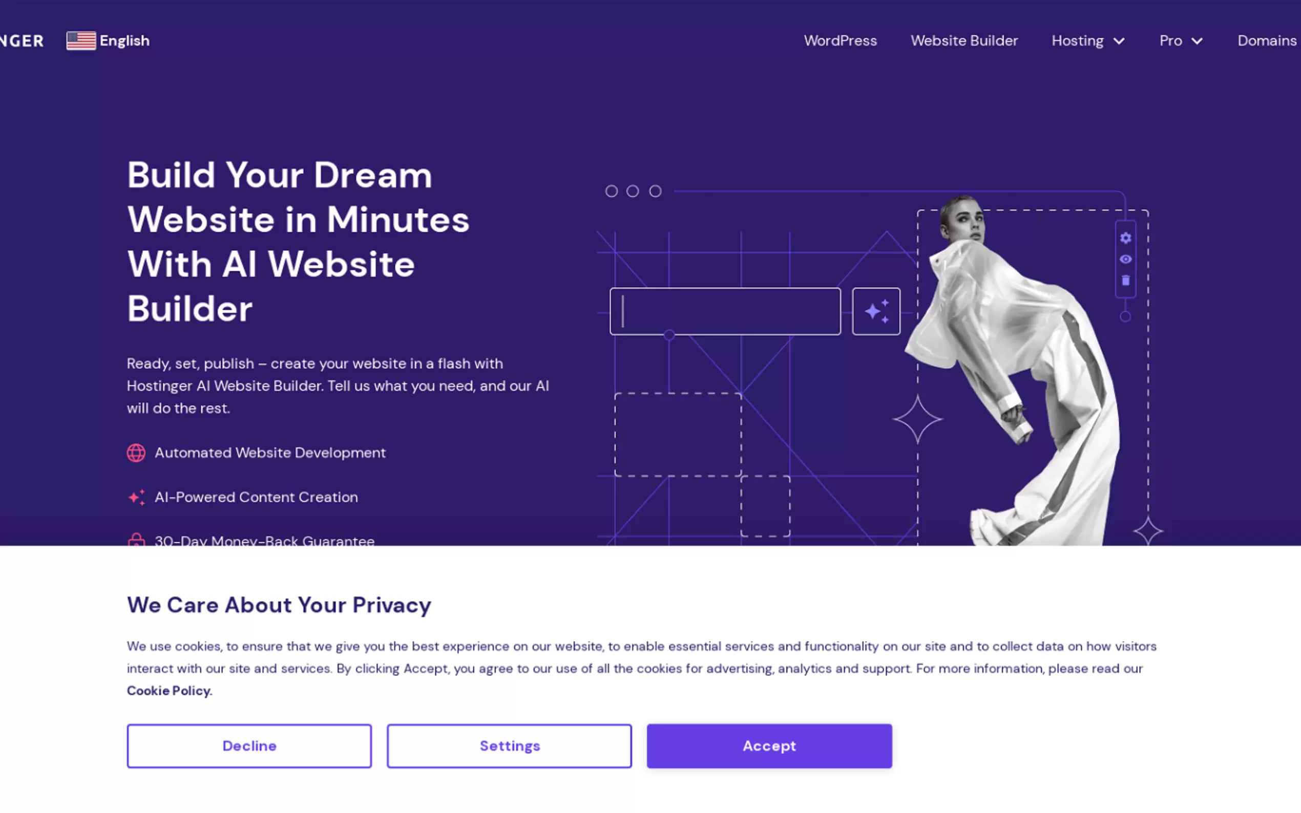 Hostinger AI Website Builder gallery image