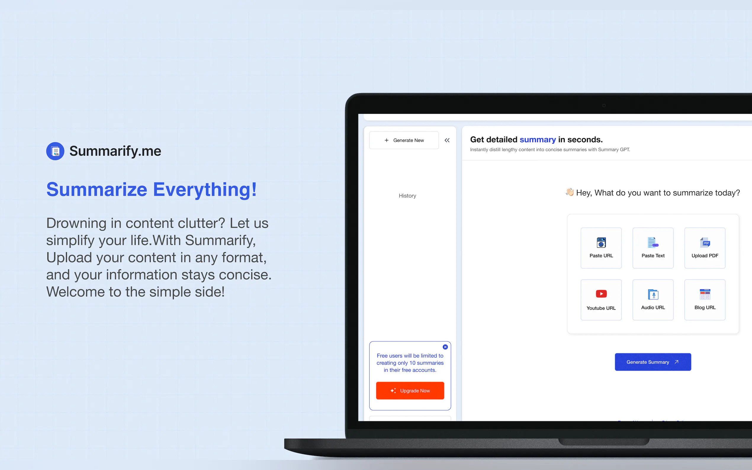 Summarify.me gallery image