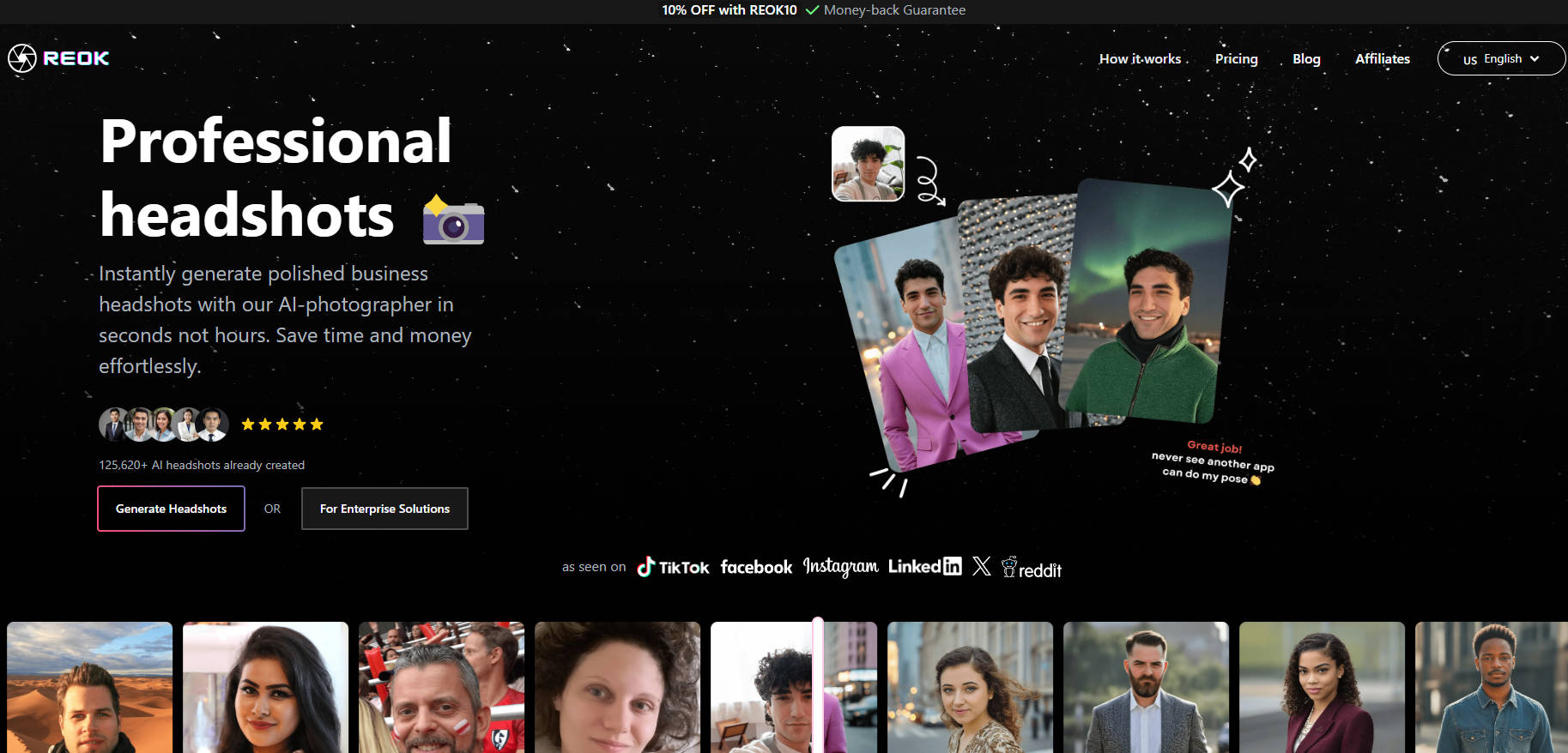 REOK AI Headshot Studio gallery image