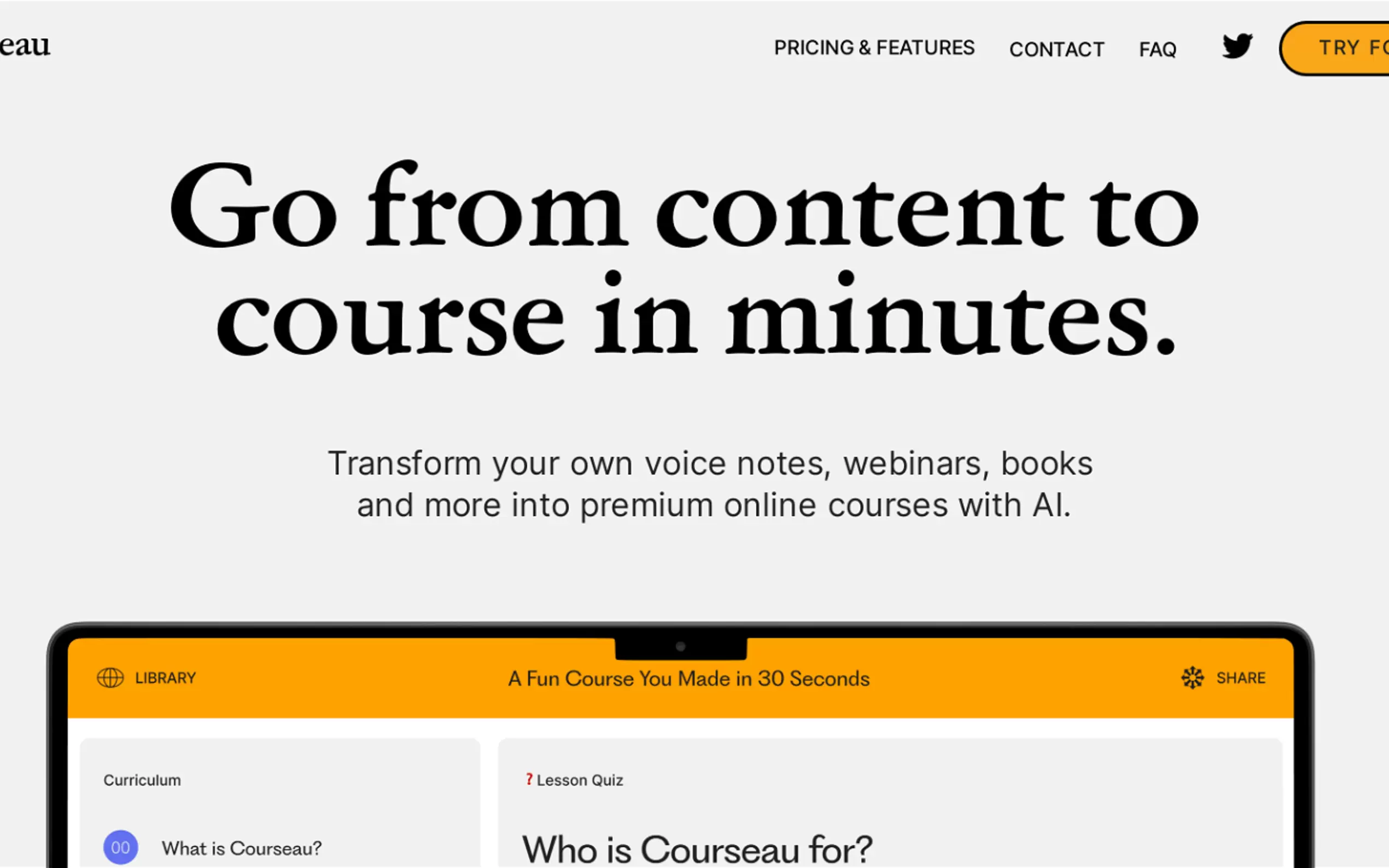 Courseau gallery image