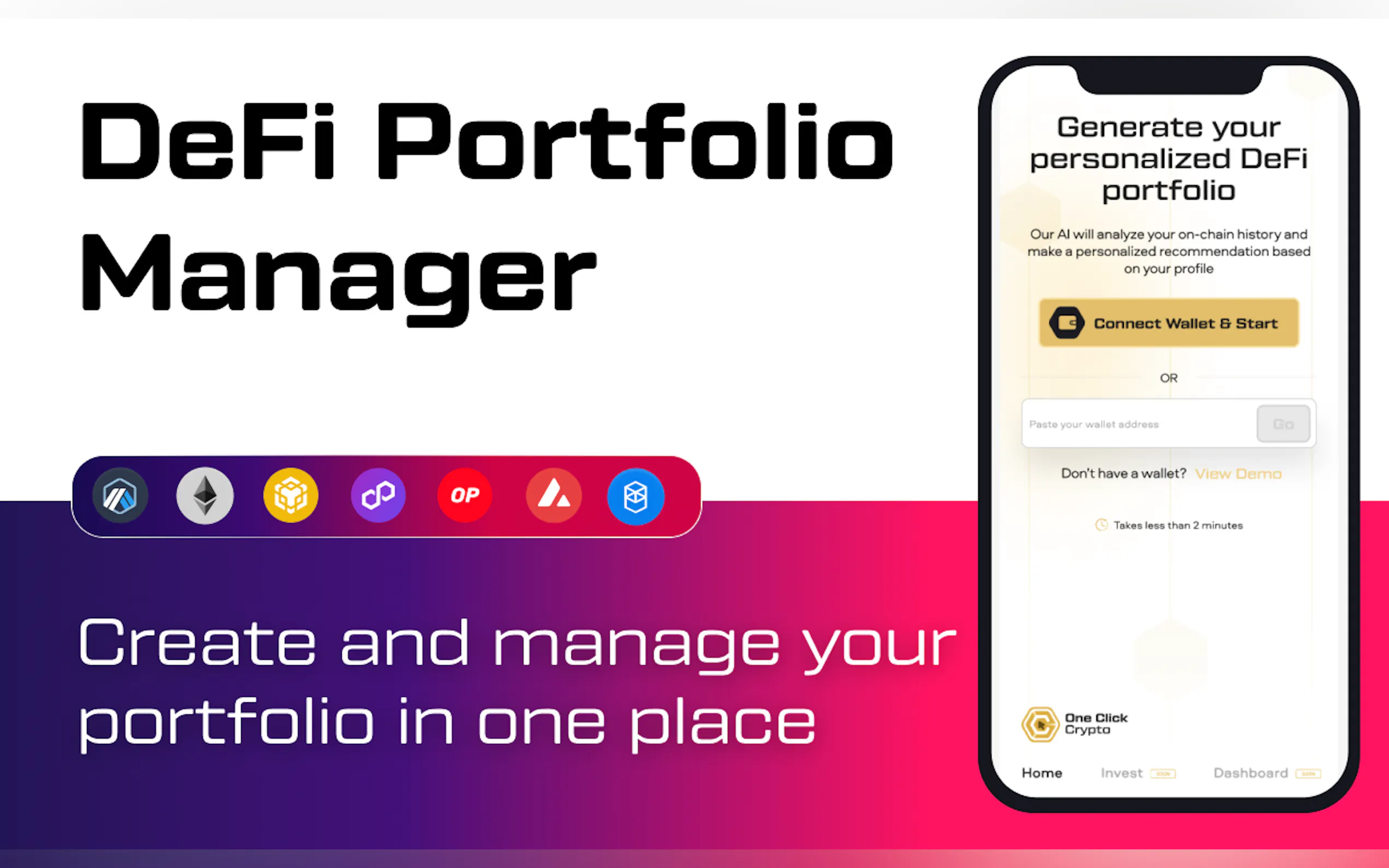 One Click Crypto: AI + DeFi gallery image
