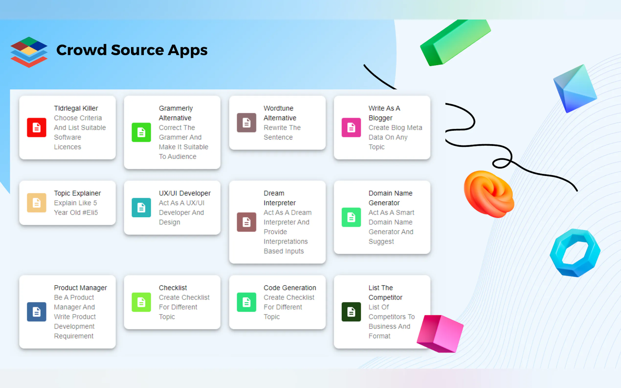 Prompt Apps gallery image