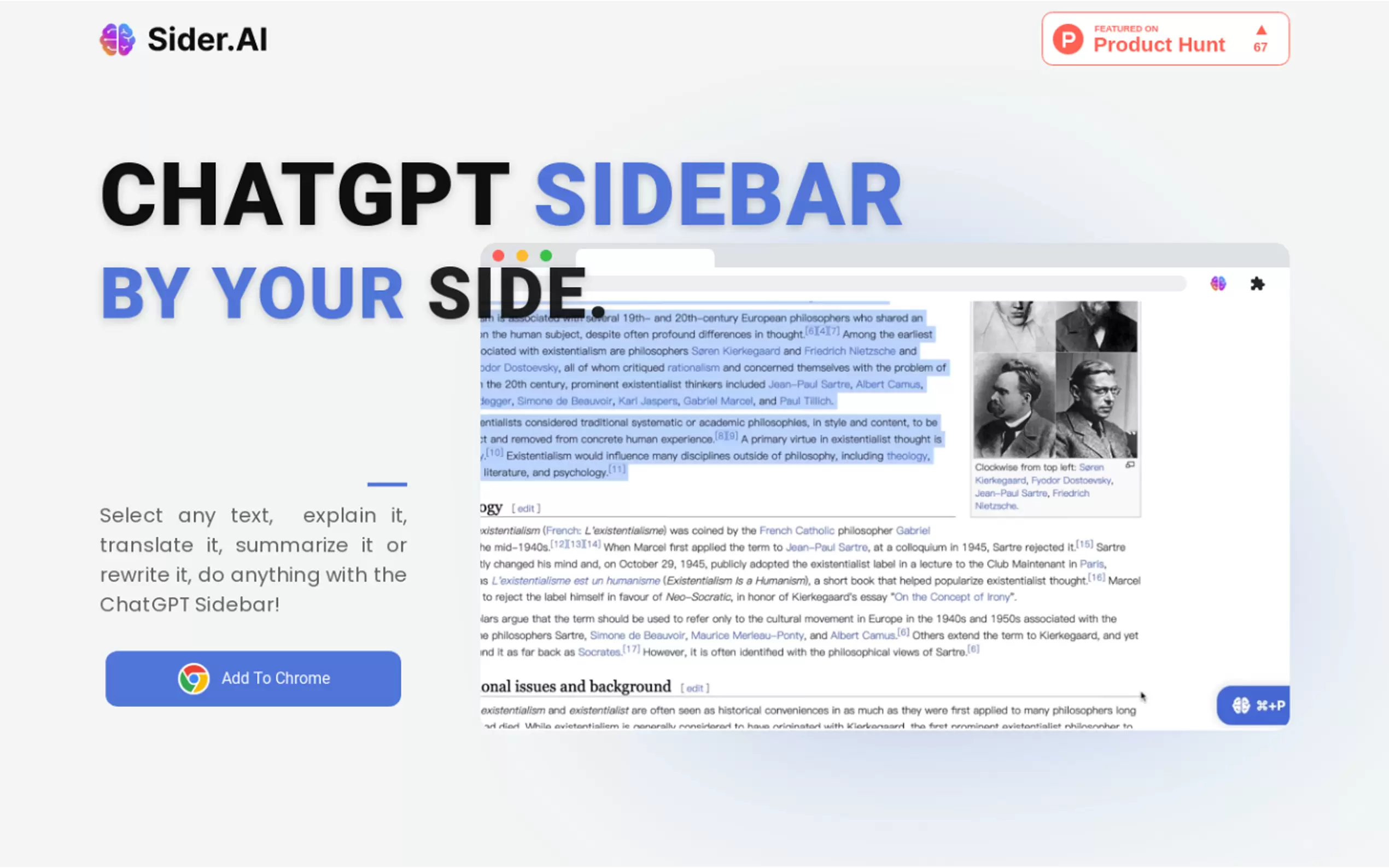 ChatGPT Sidebar Chrome Extension gallery image