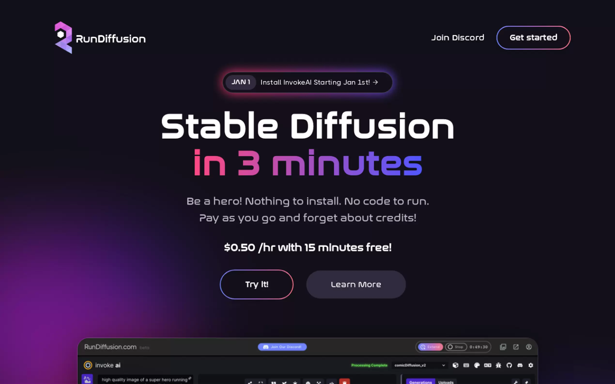 RunDiffusion gallery image