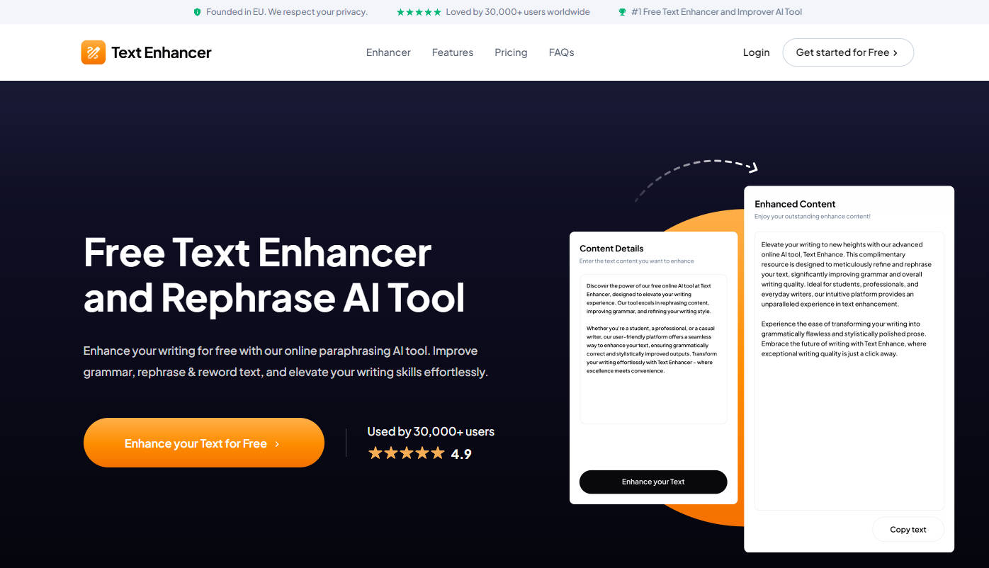 Text Enhancer AI gallery image