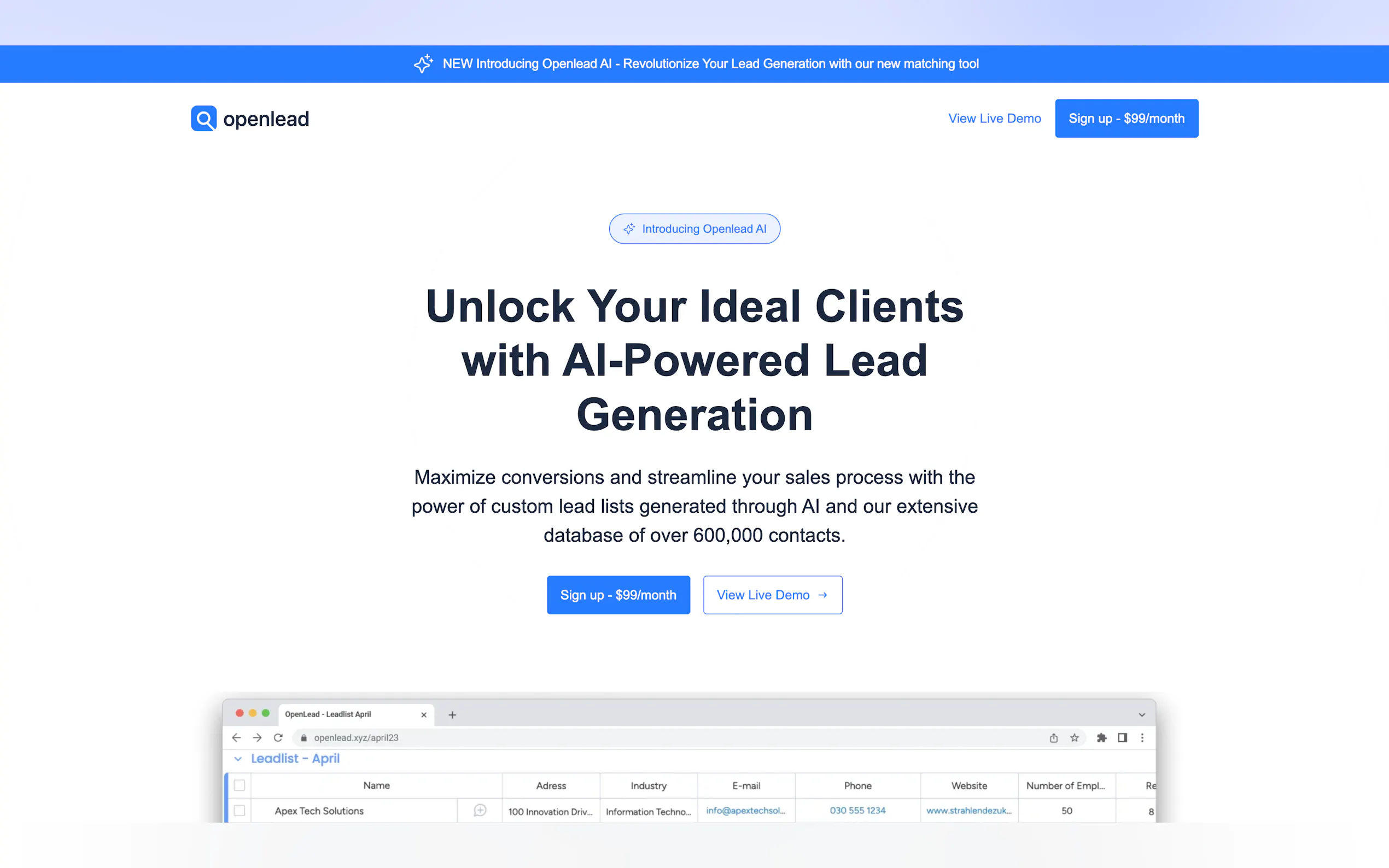 Openlead gallery image