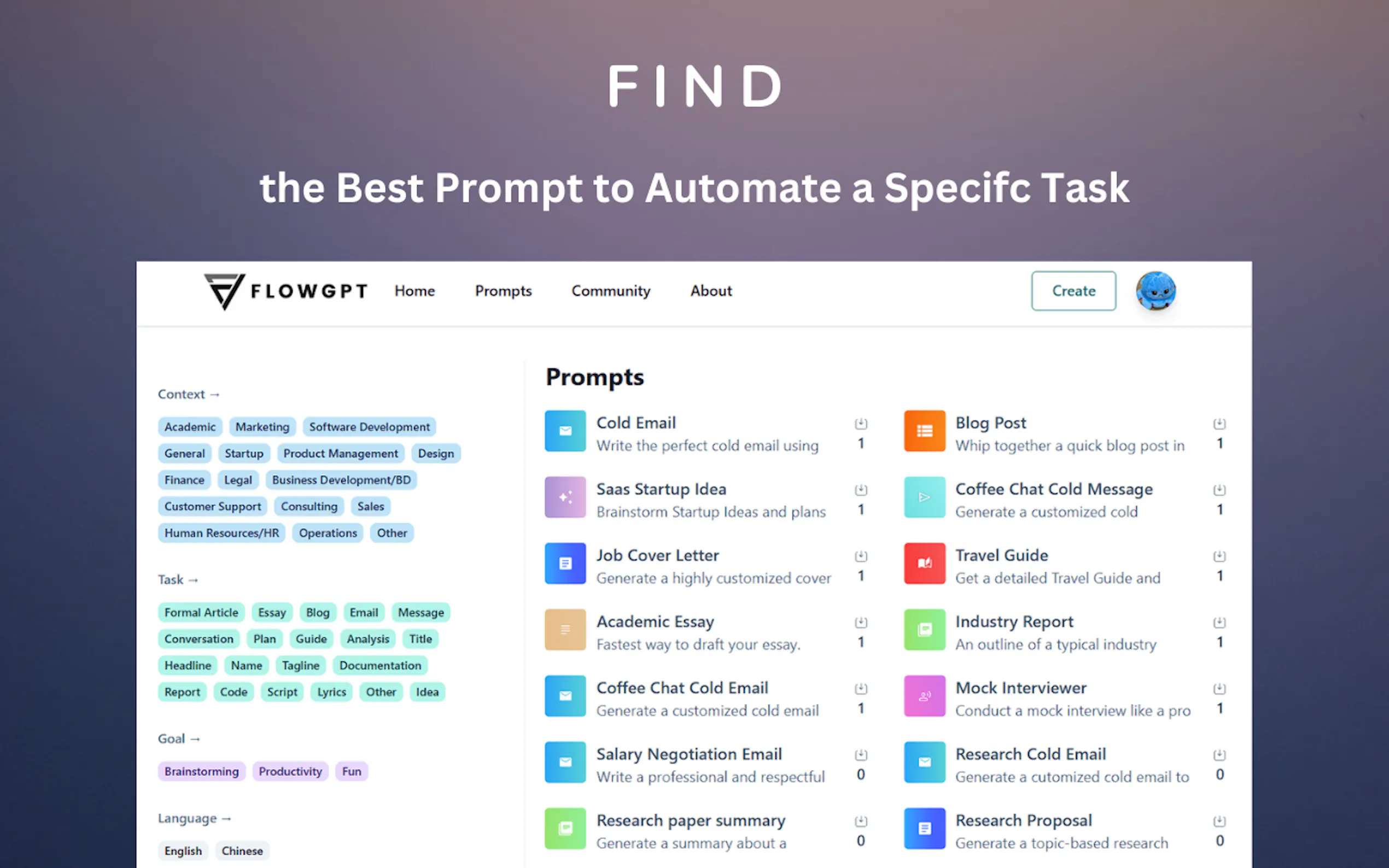 FlowGPT gallery image