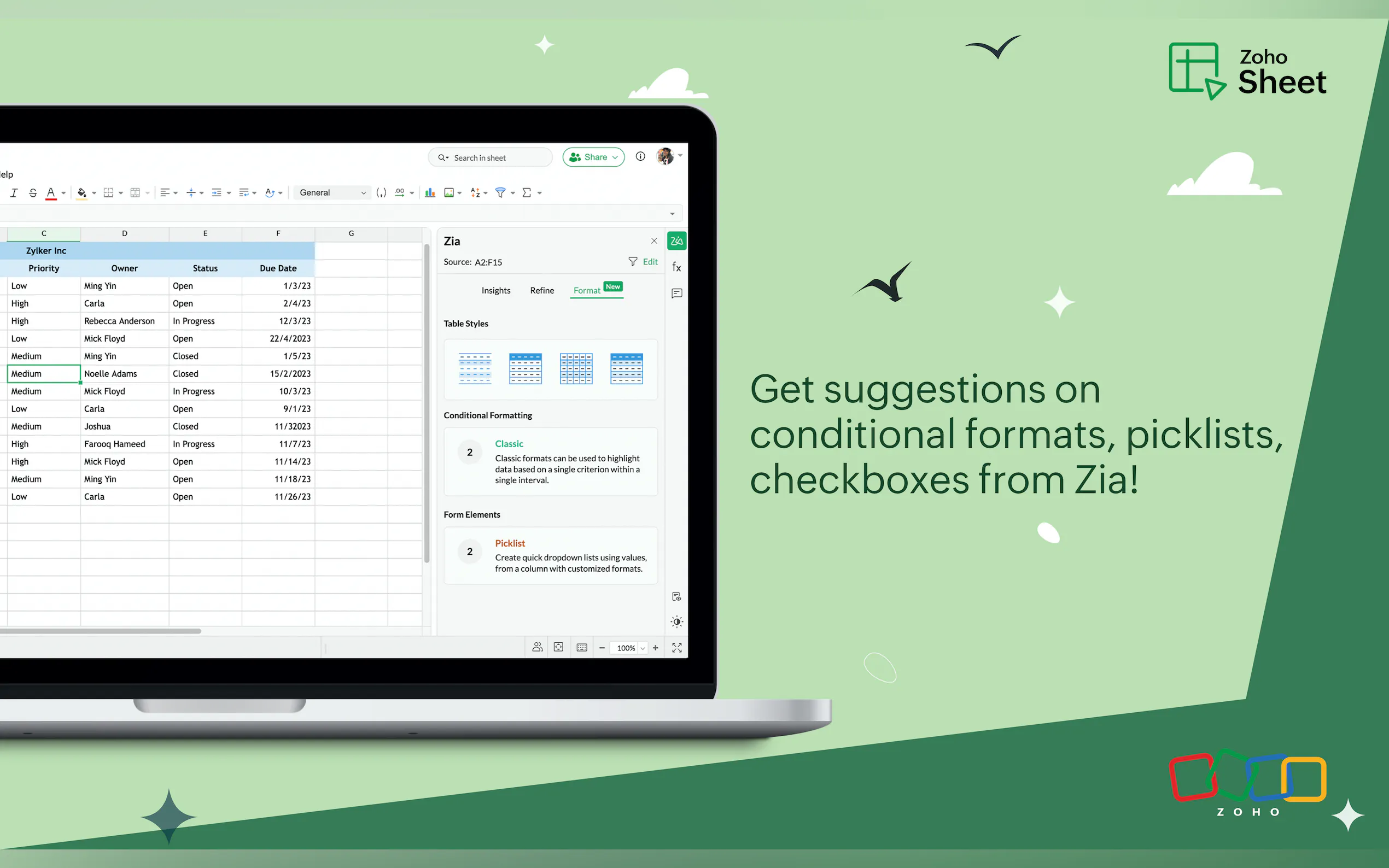 Zoho Sheet '24 gallery image