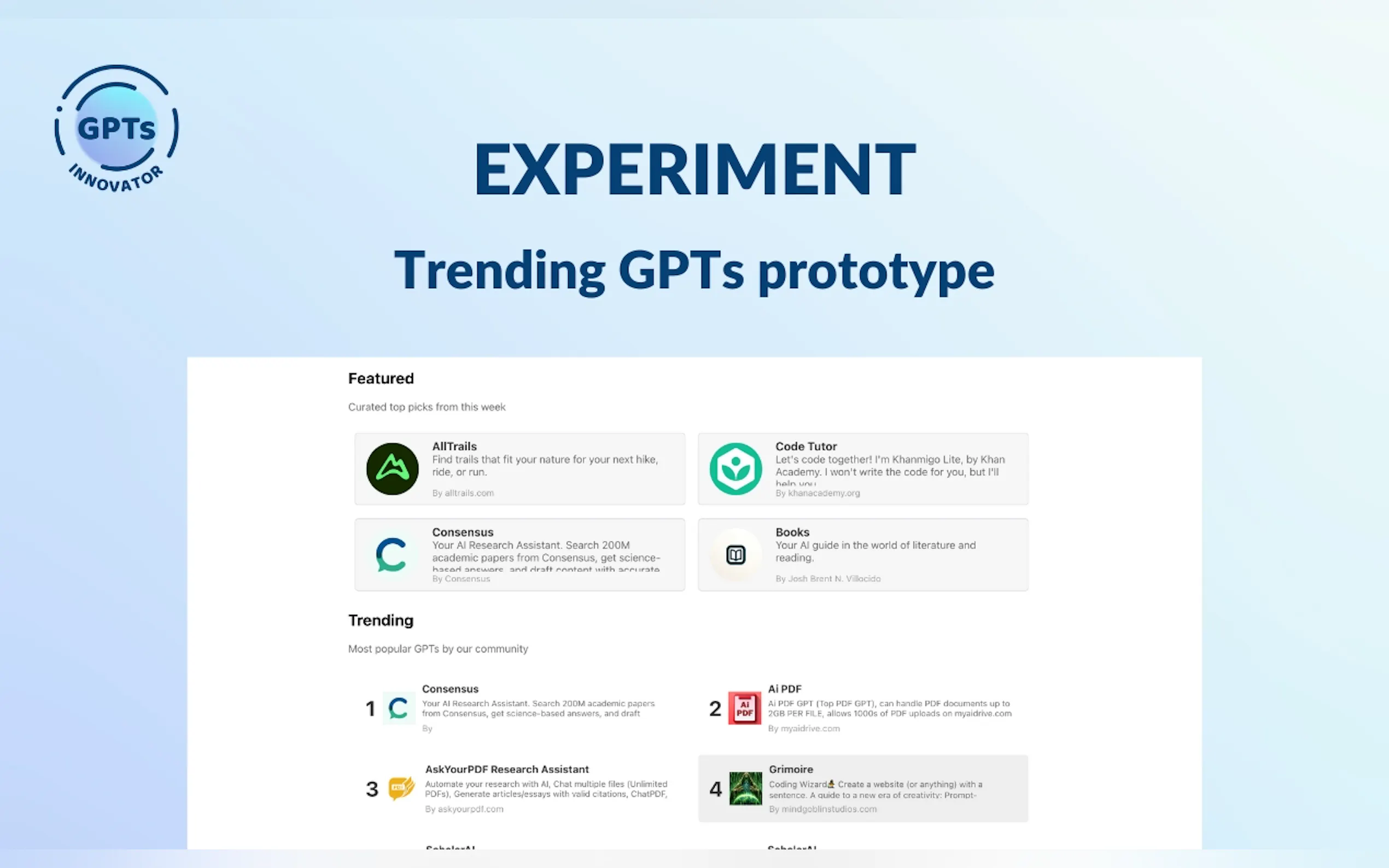 GPTs Inventor gallery image