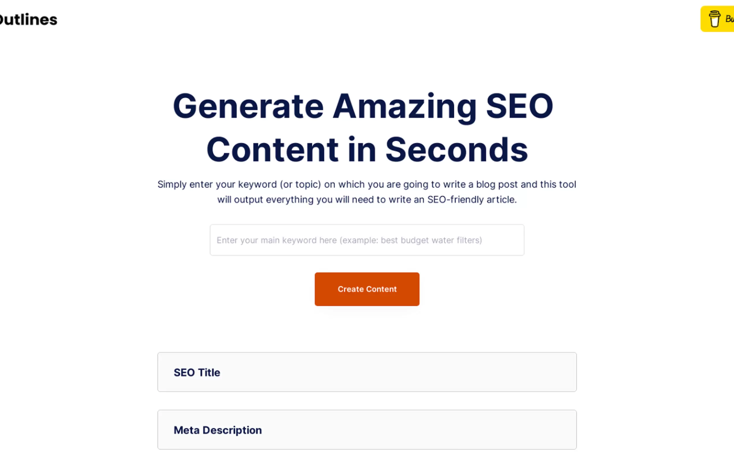 AI SEO Outlines gallery image