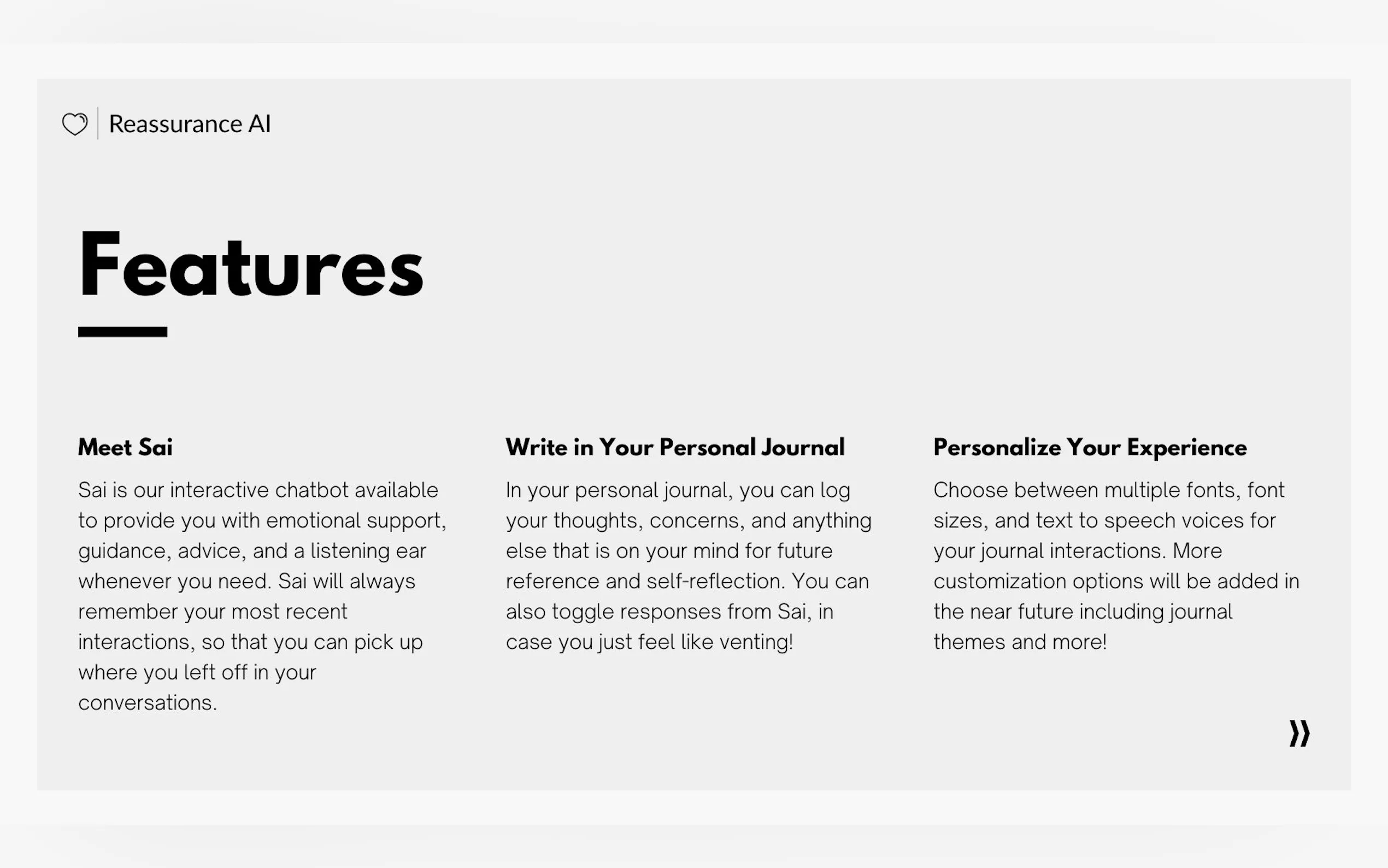 Reassurance AI gallery image