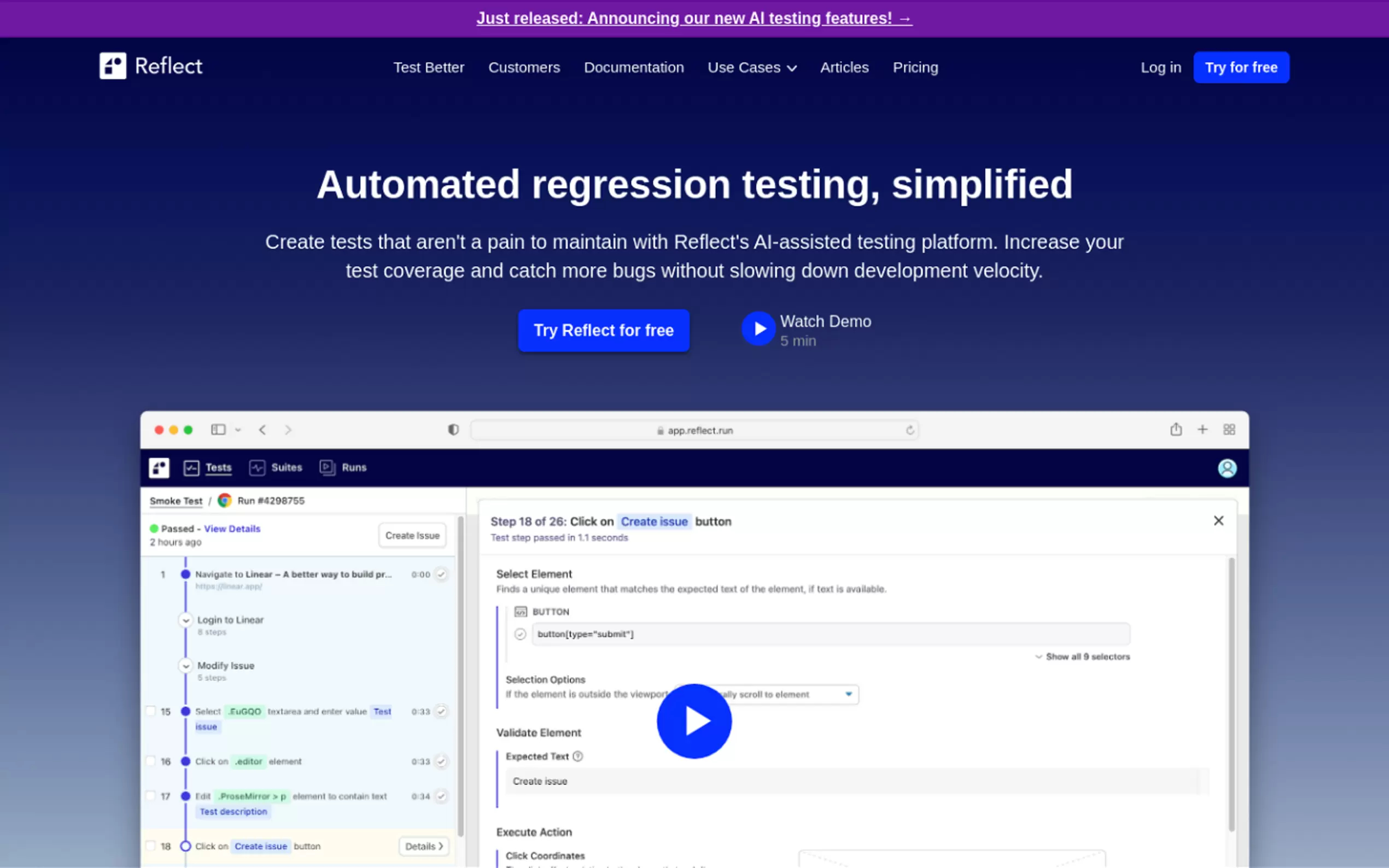 Reflect.run gallery image