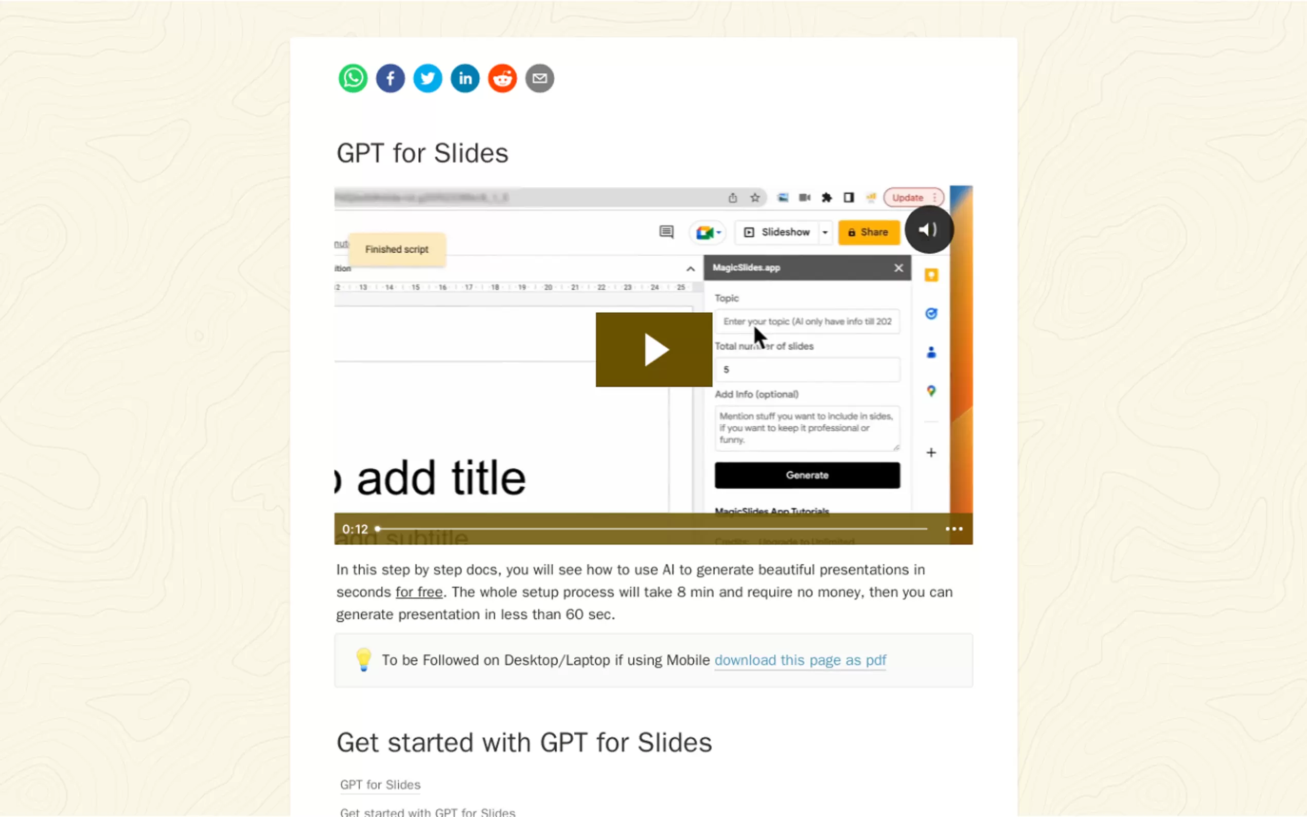 GPT for Slides gallery image
