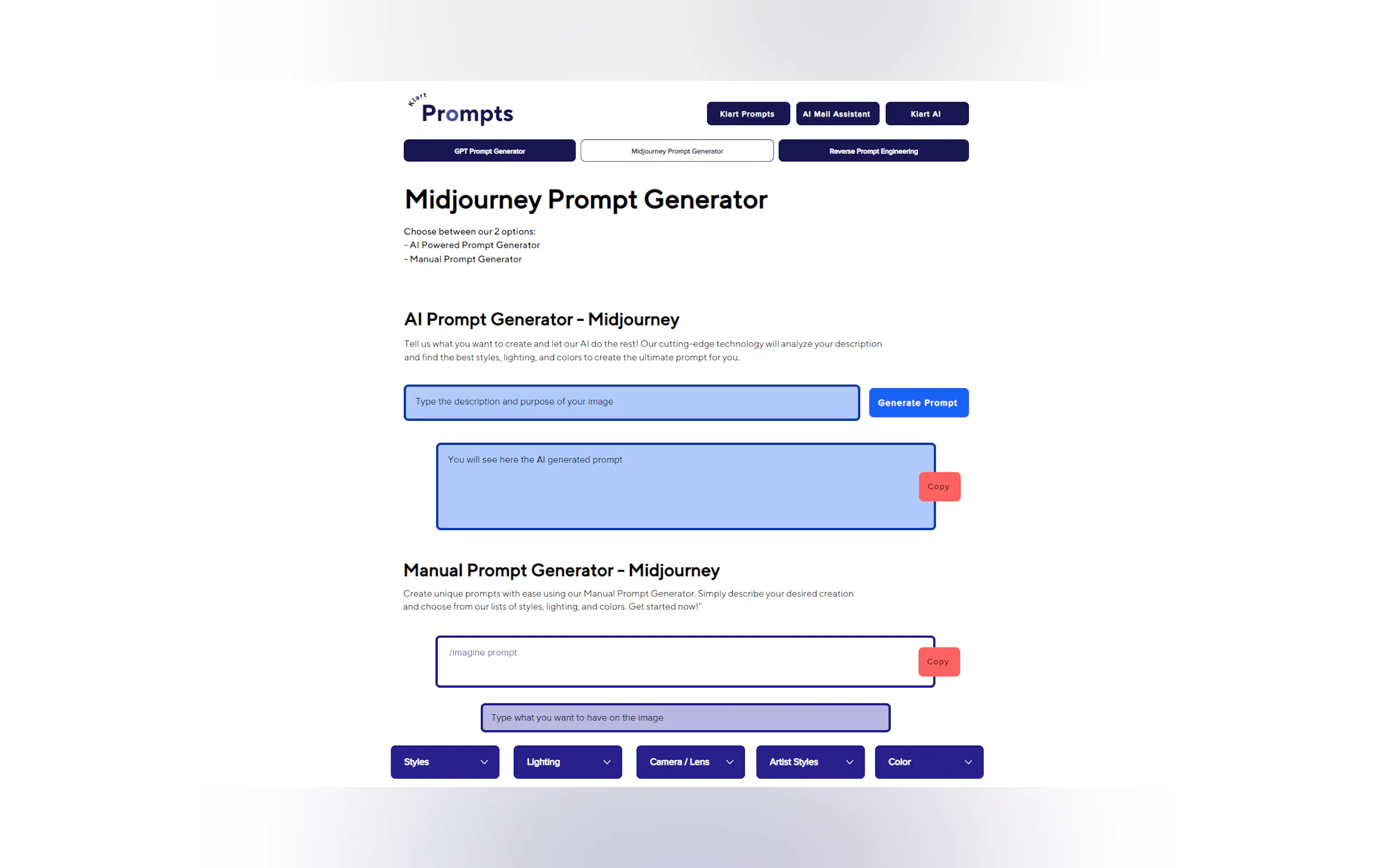 Klart Prompts gallery image