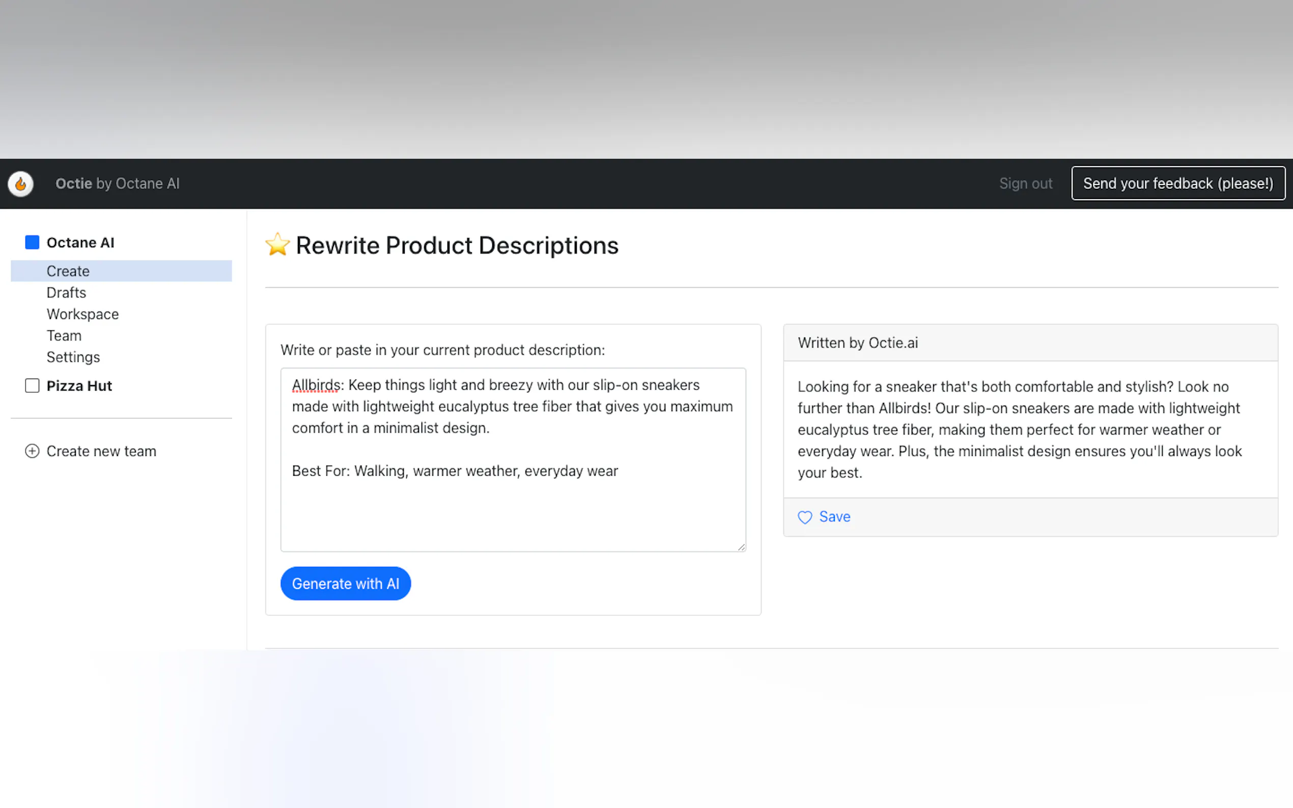 Octie.ai gallery image