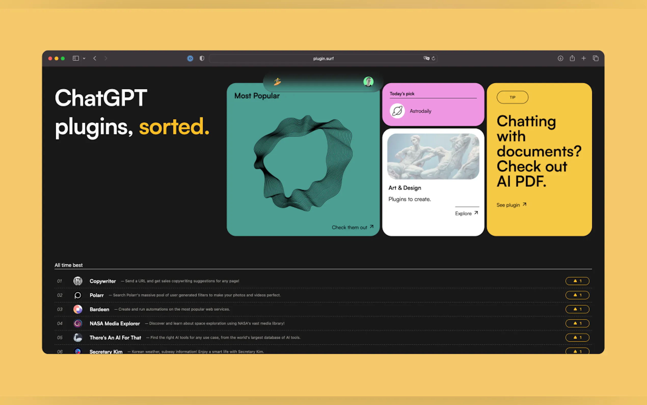 Plugin surf gallery image