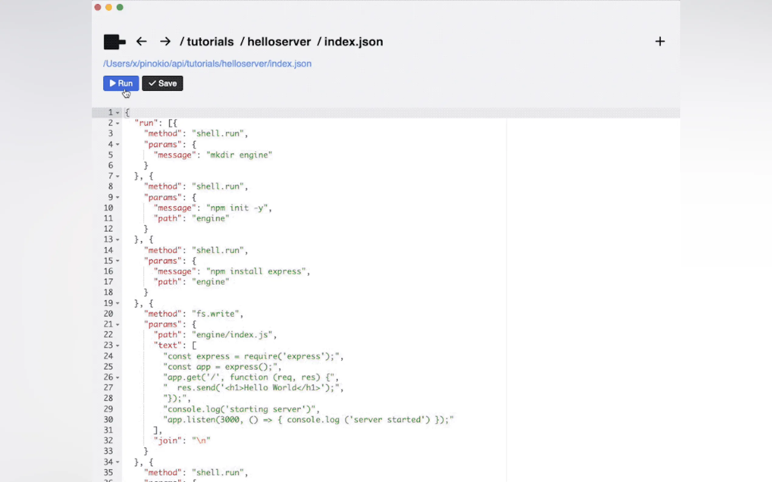 Pinokio gallery image