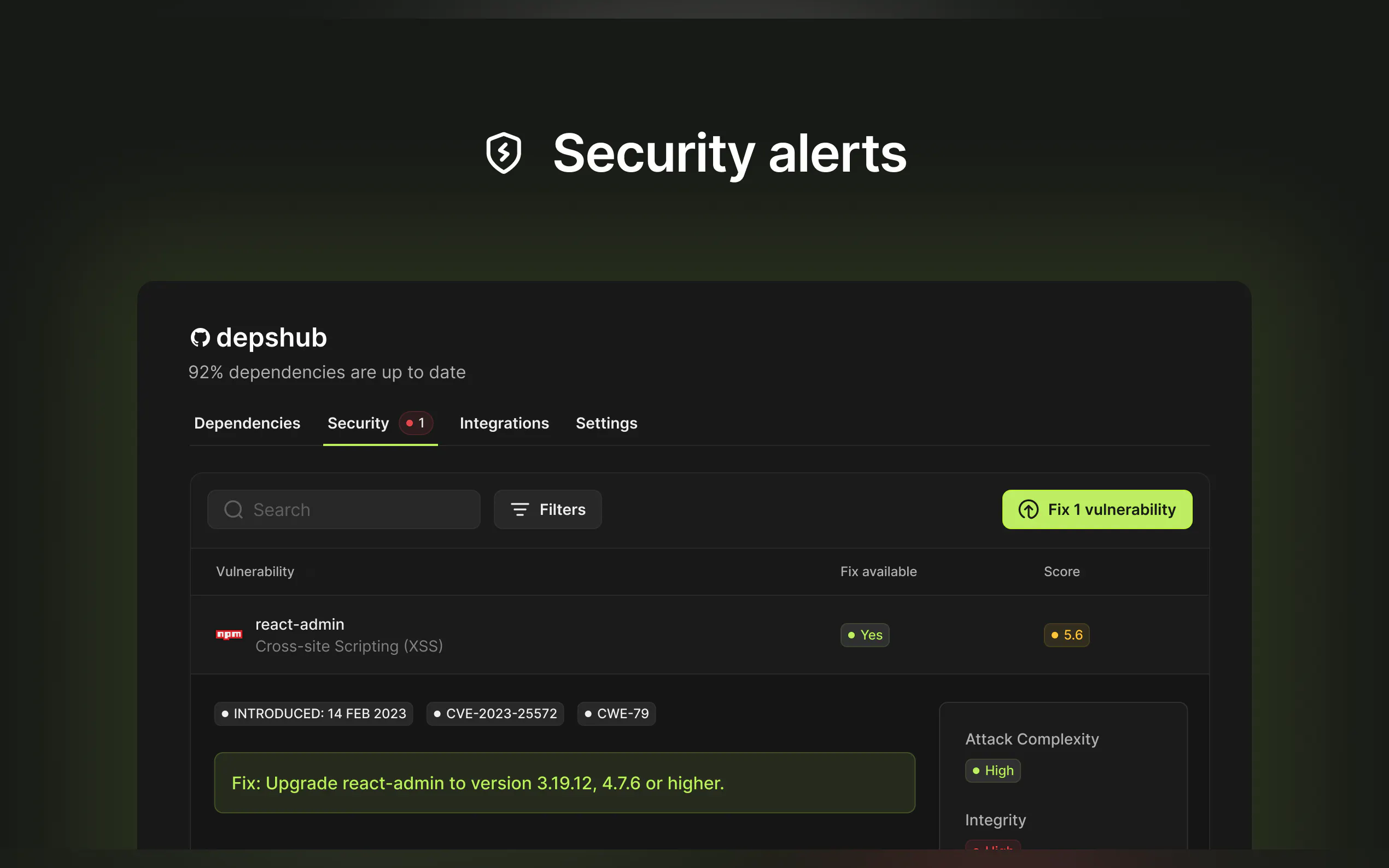 DepsHub gallery image