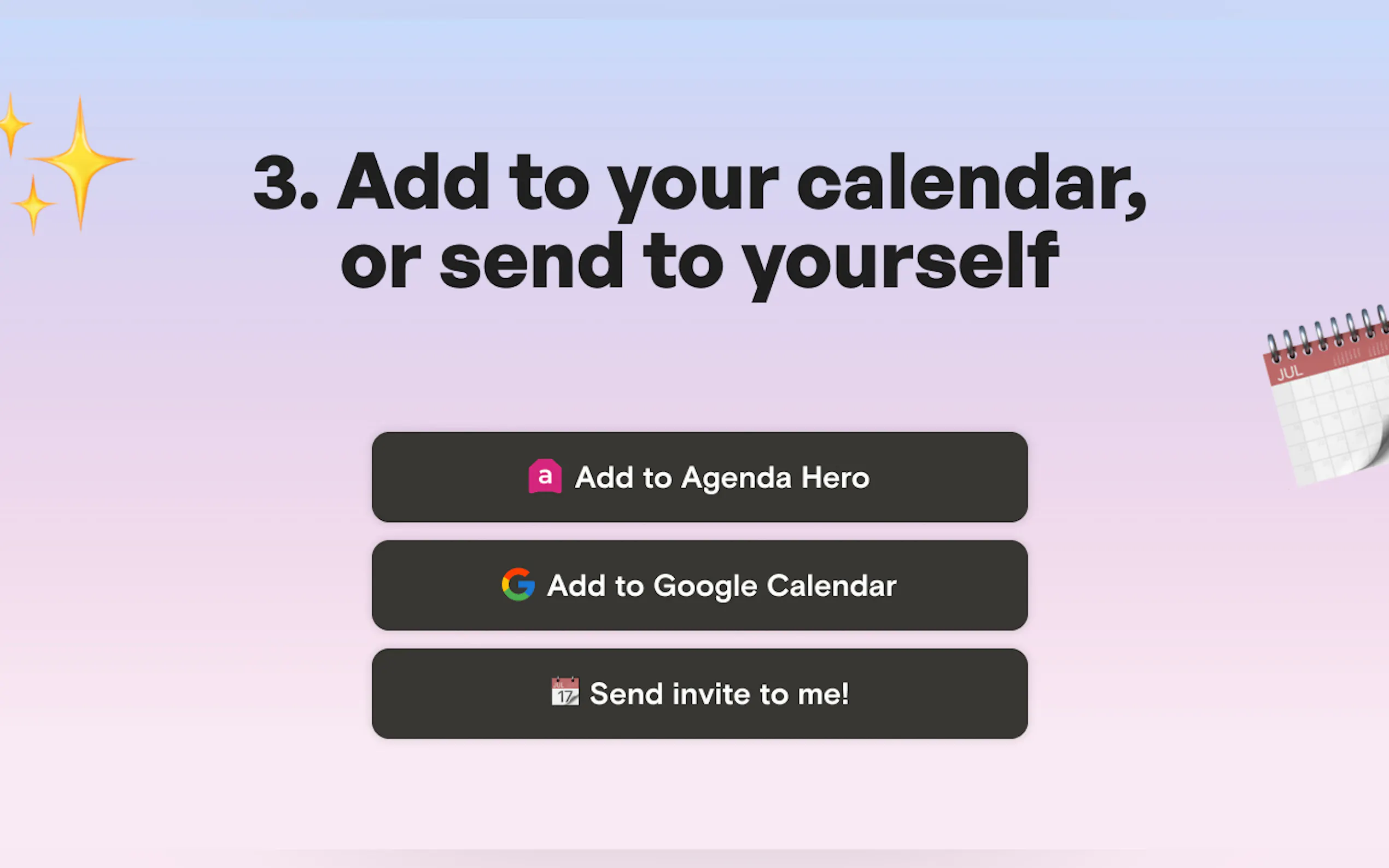 Agenda Hero gallery image