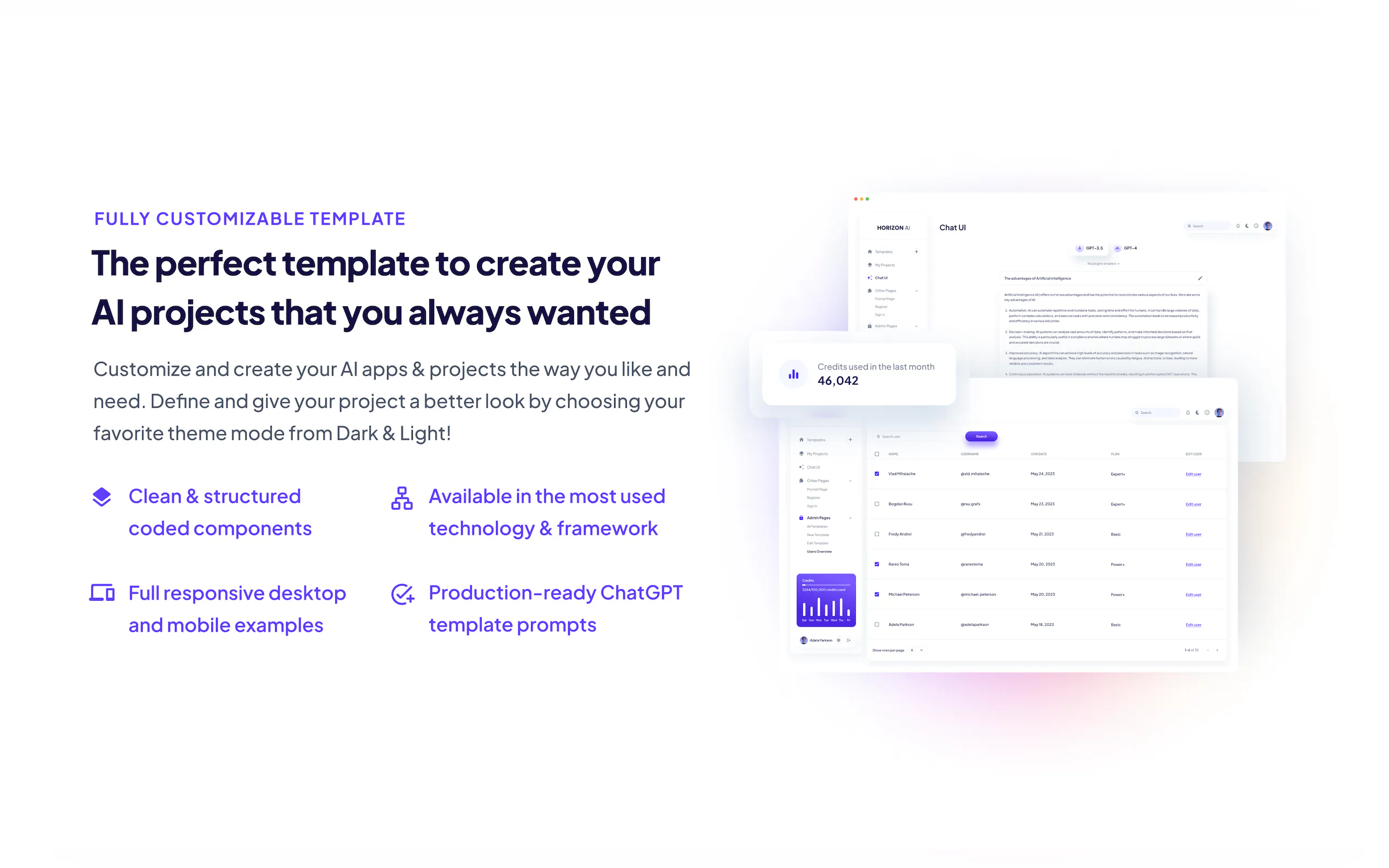 Horizon AI Template gallery image