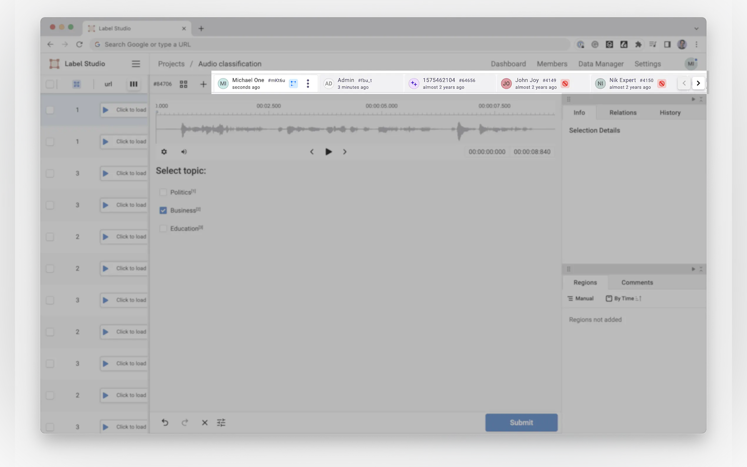 Label Studio gallery image