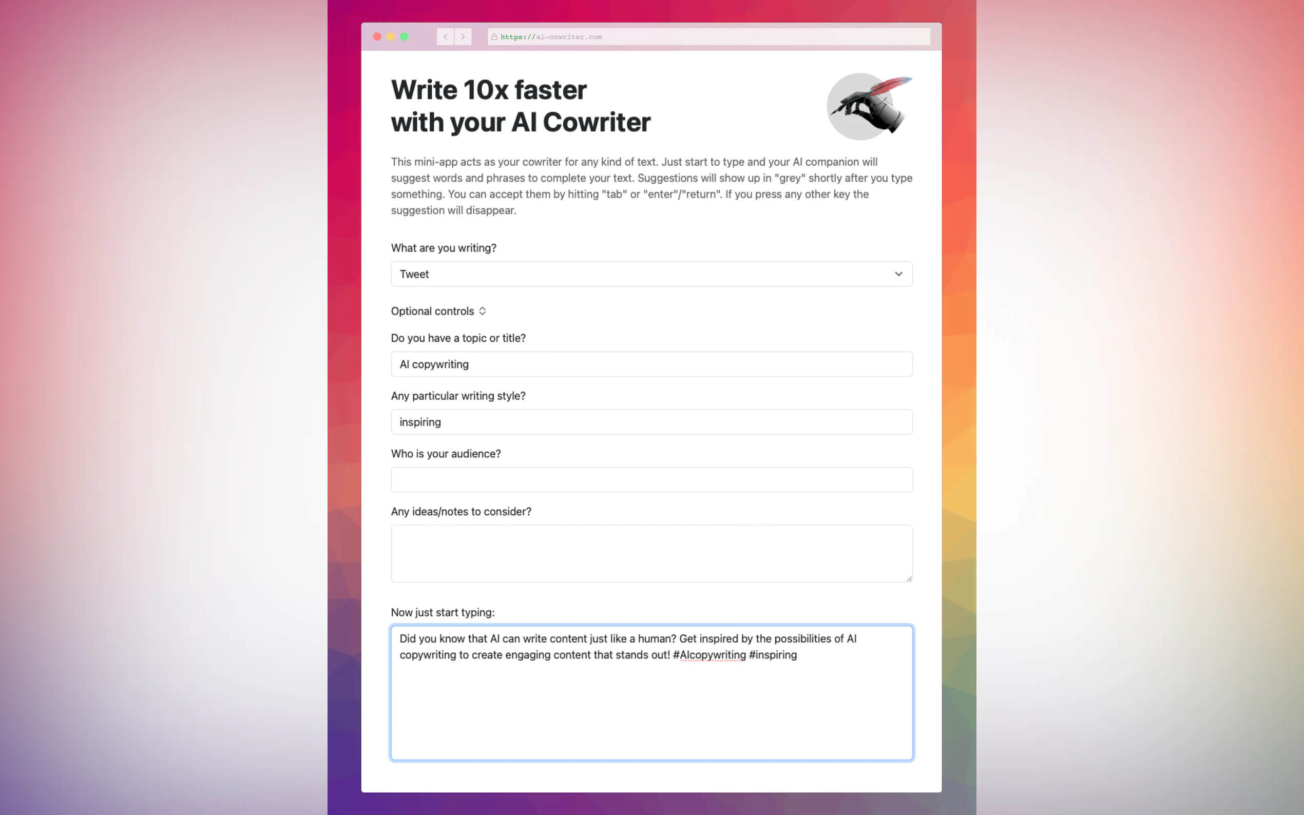 AI Cowriter gallery image