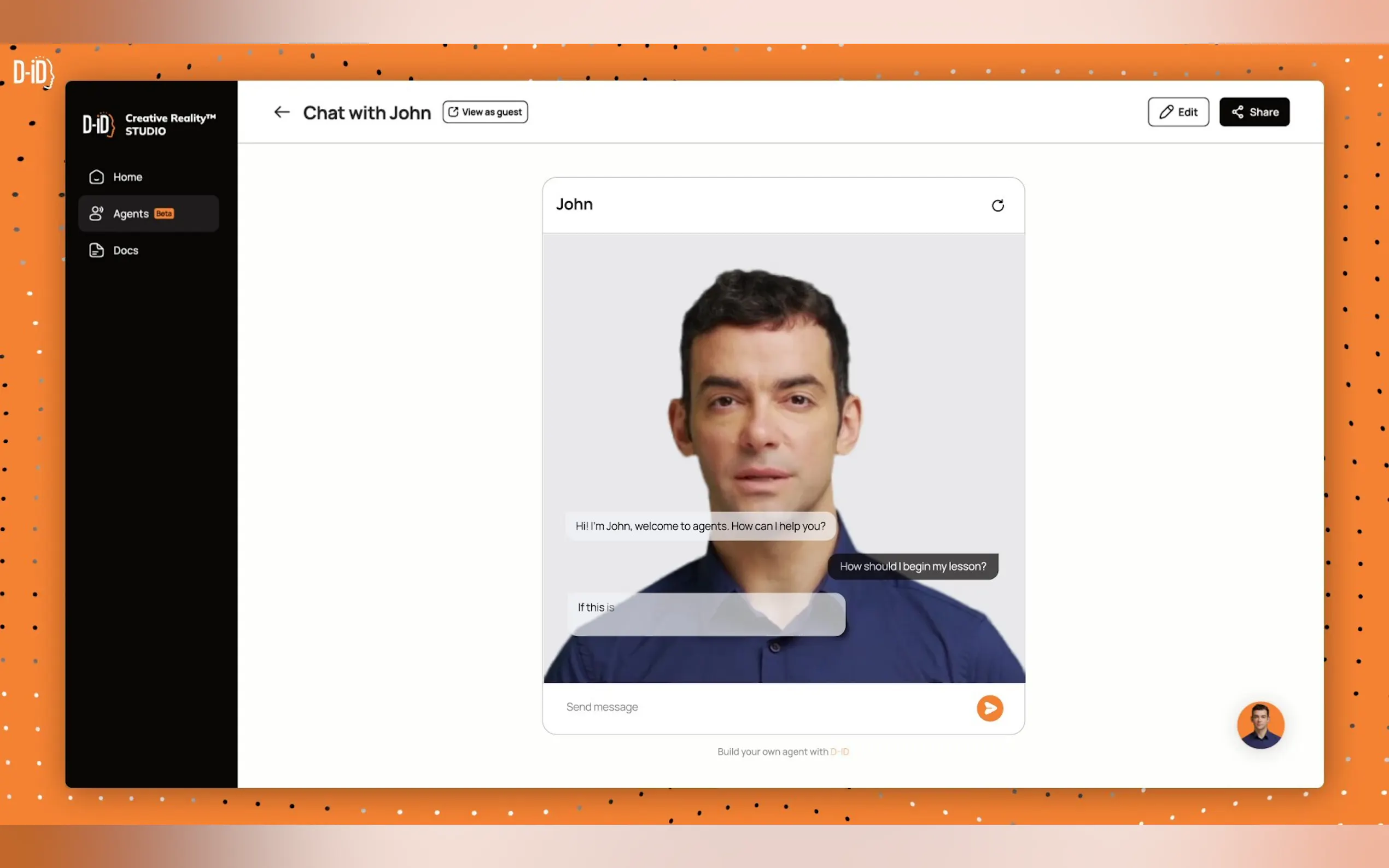 D-ID Agents gallery image