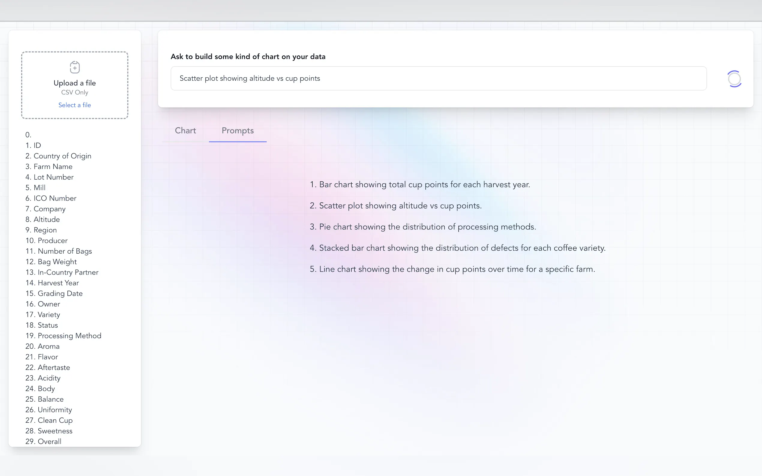 Chat2csv gallery image