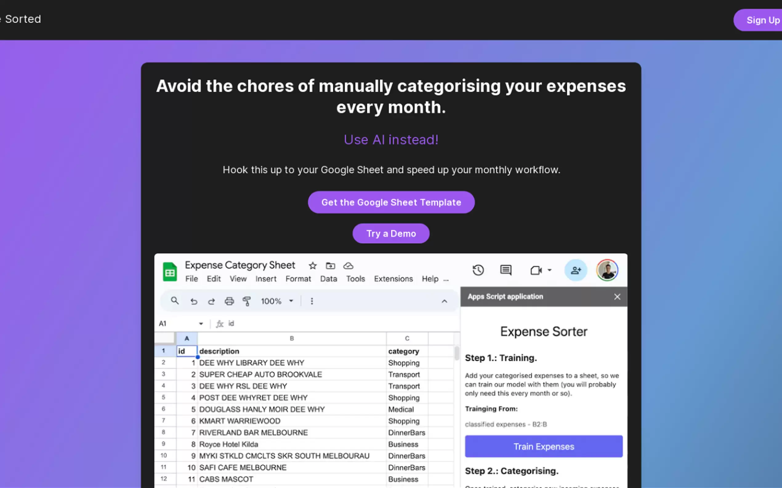 Expense Sorted gallery image