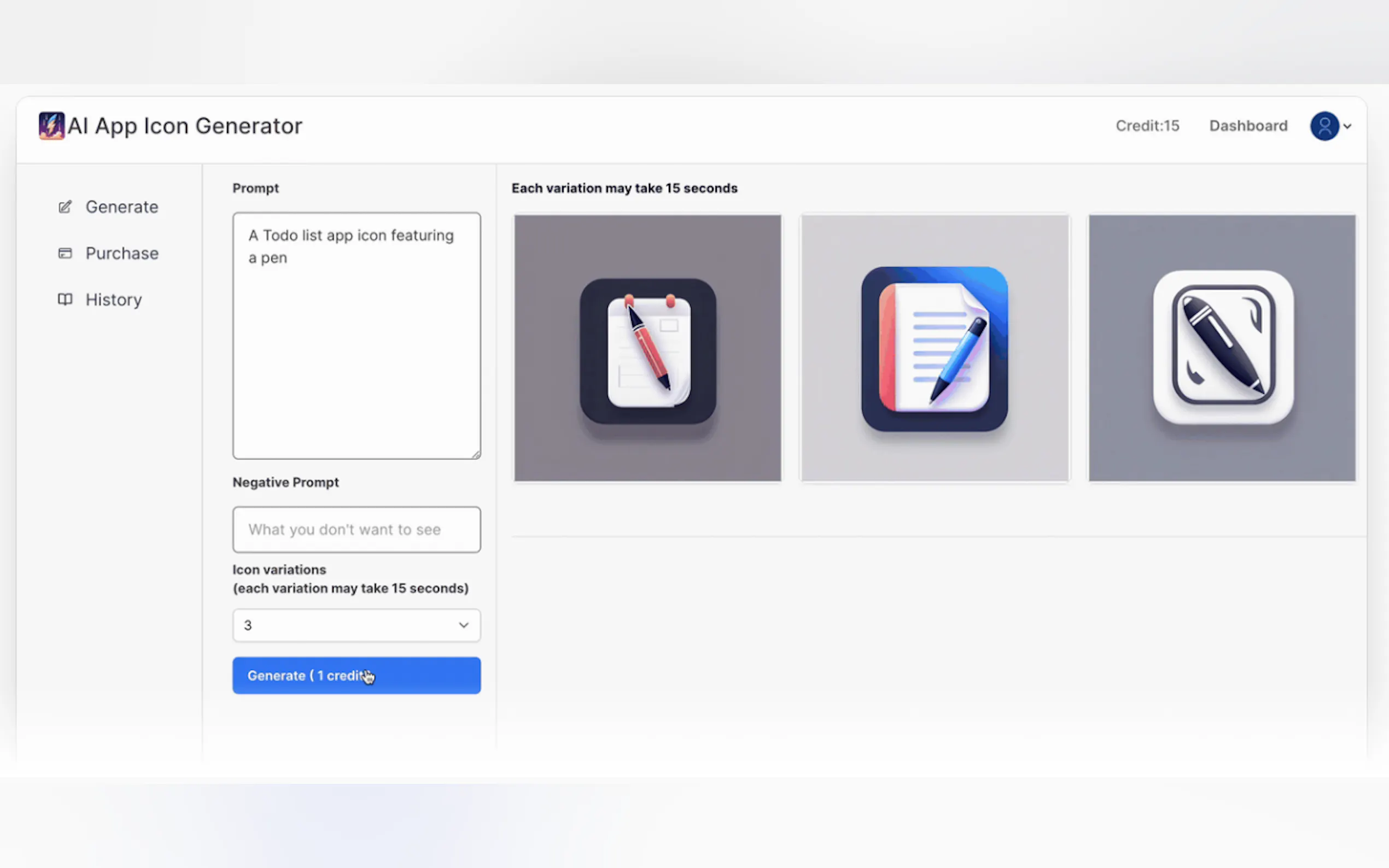AI App Icon Generator gallery image