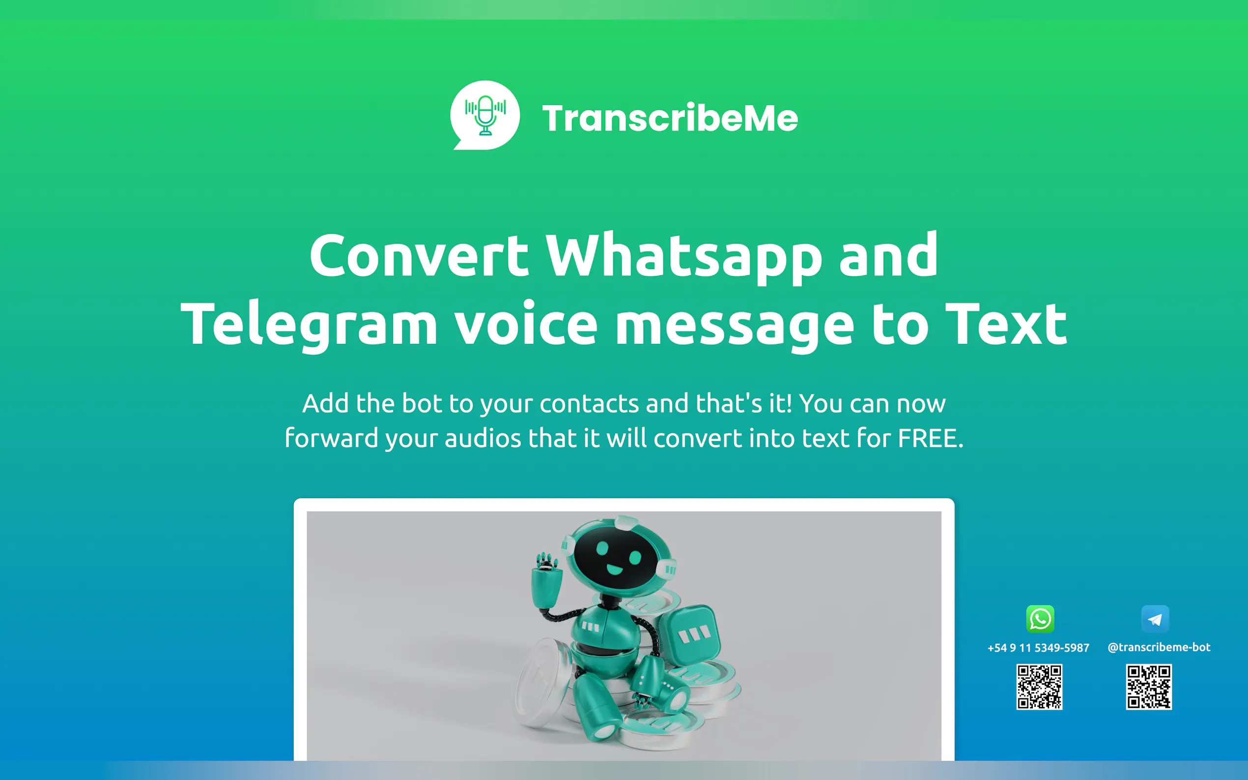 TranscribeMe gallery image