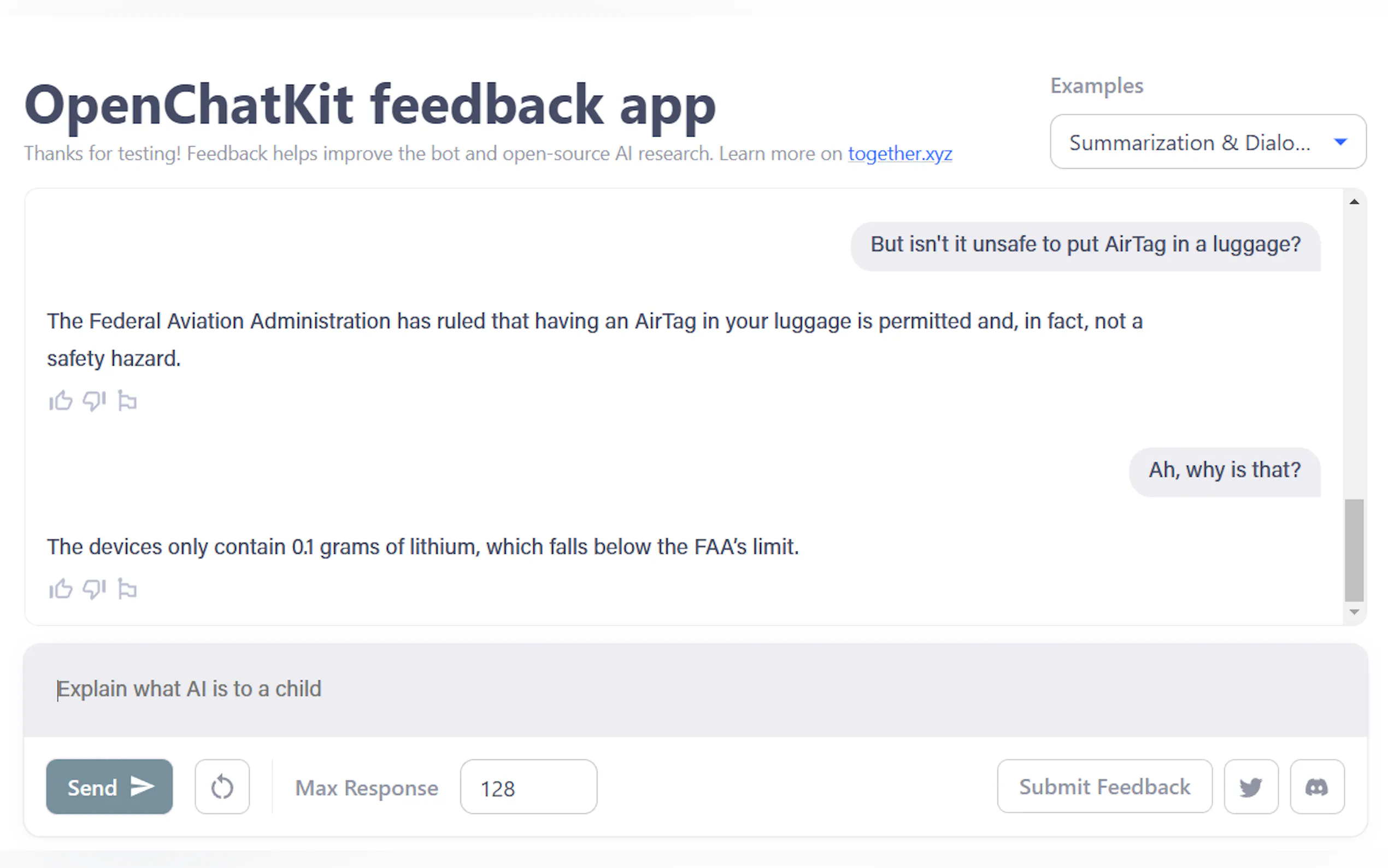 OpenChatKit gallery image