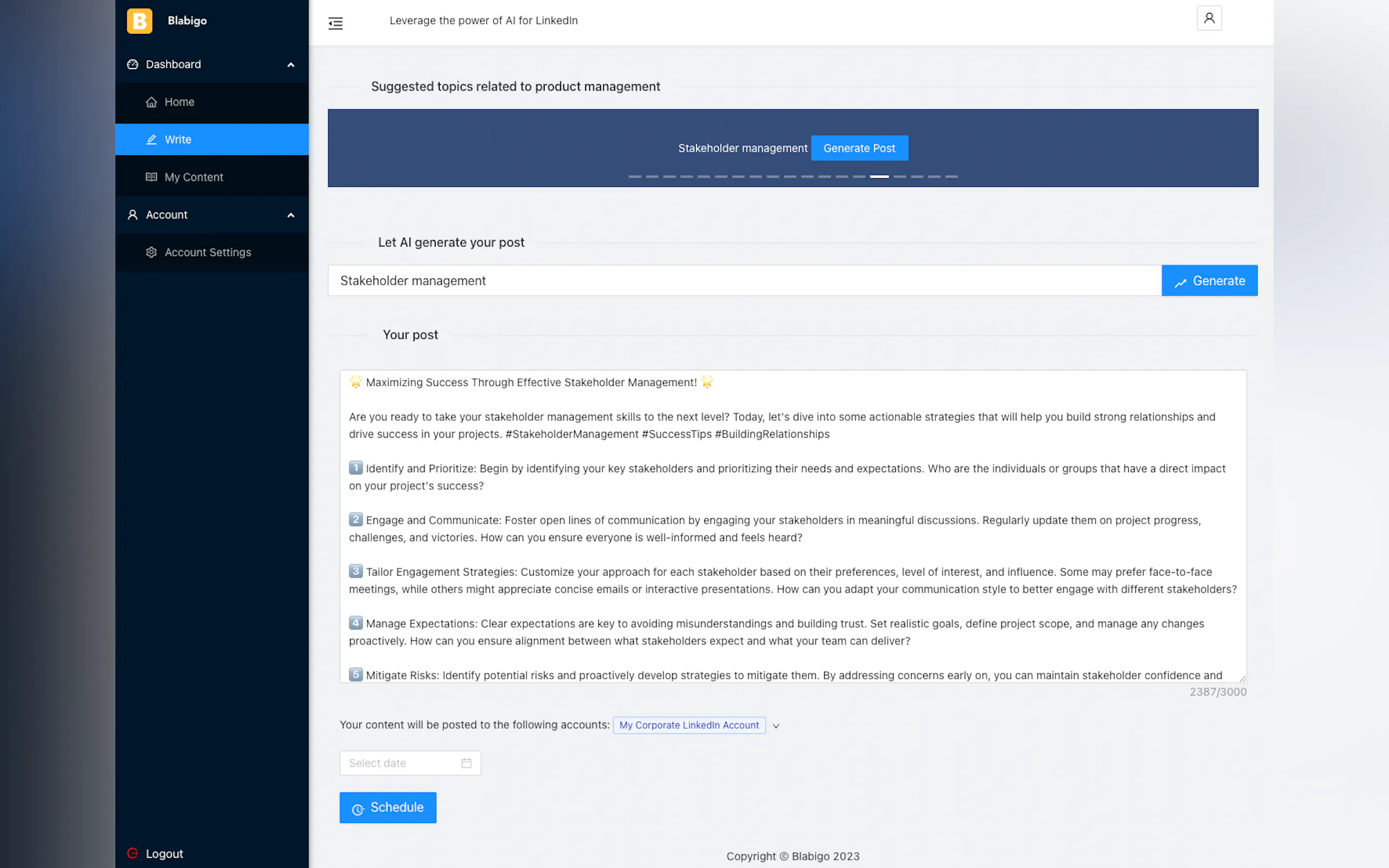 Blabigo AI gallery image