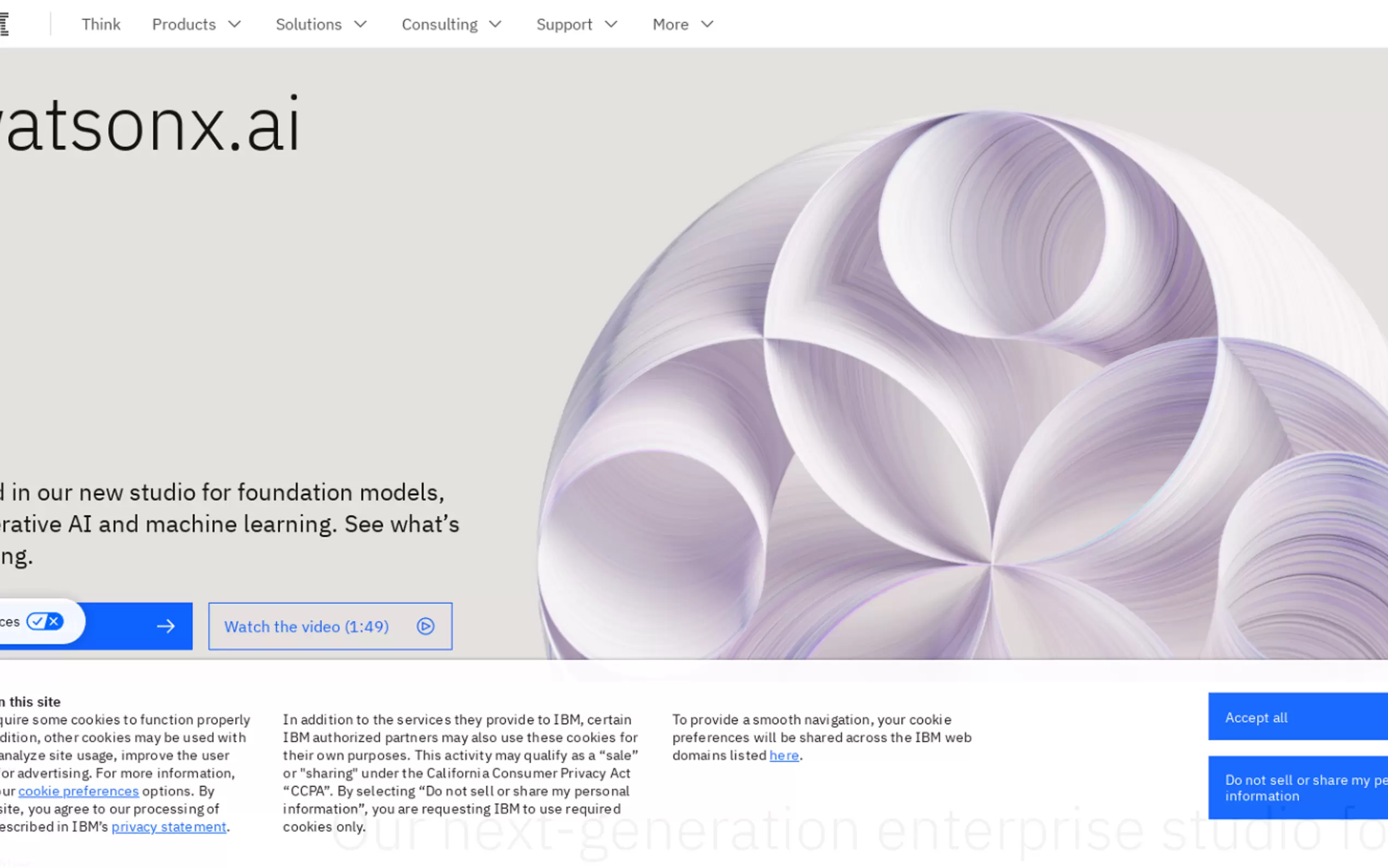 Watsonx.ai gallery image
