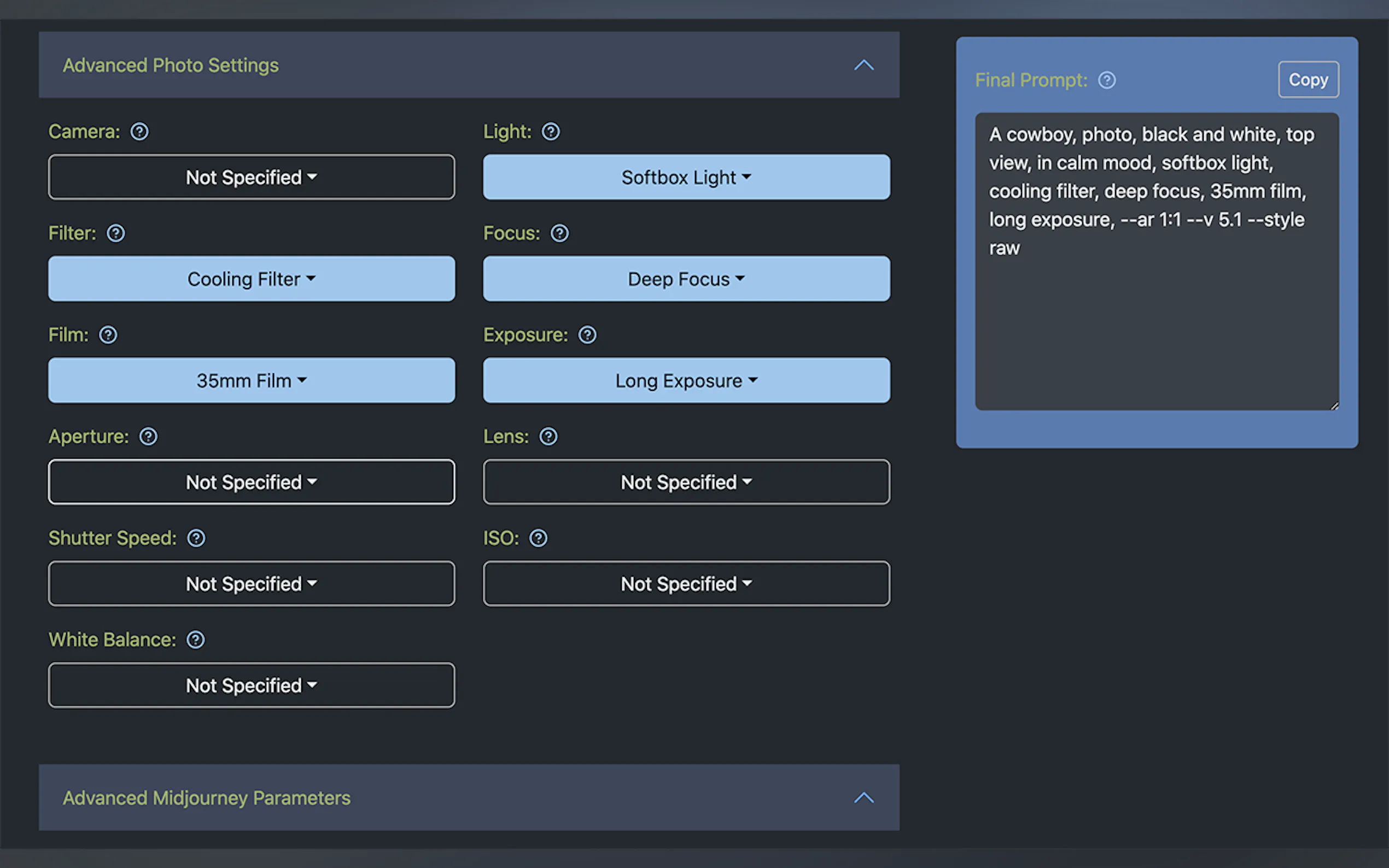 Midjourney Prompt Generator gallery image