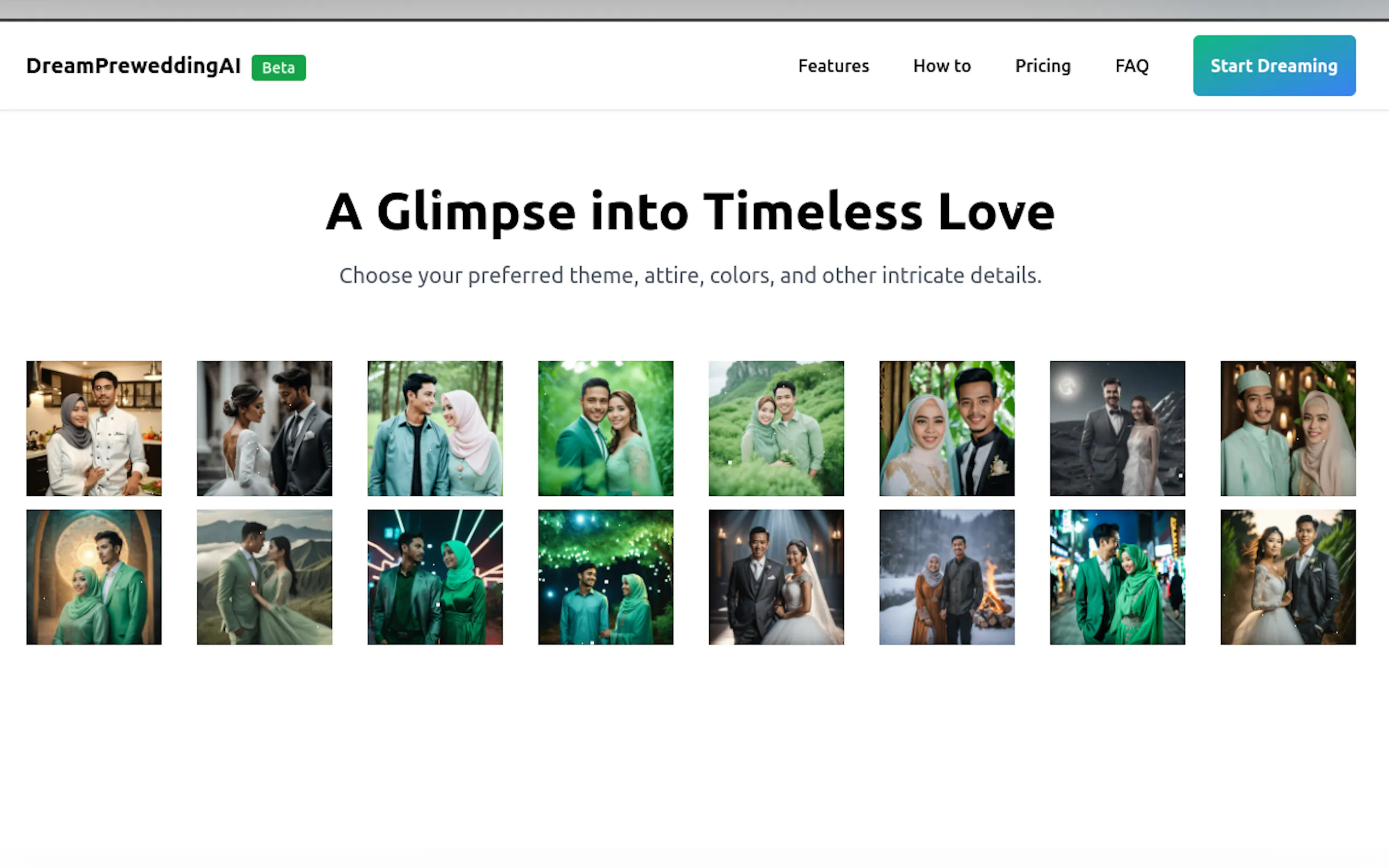 Dream Prewedding AI gallery image