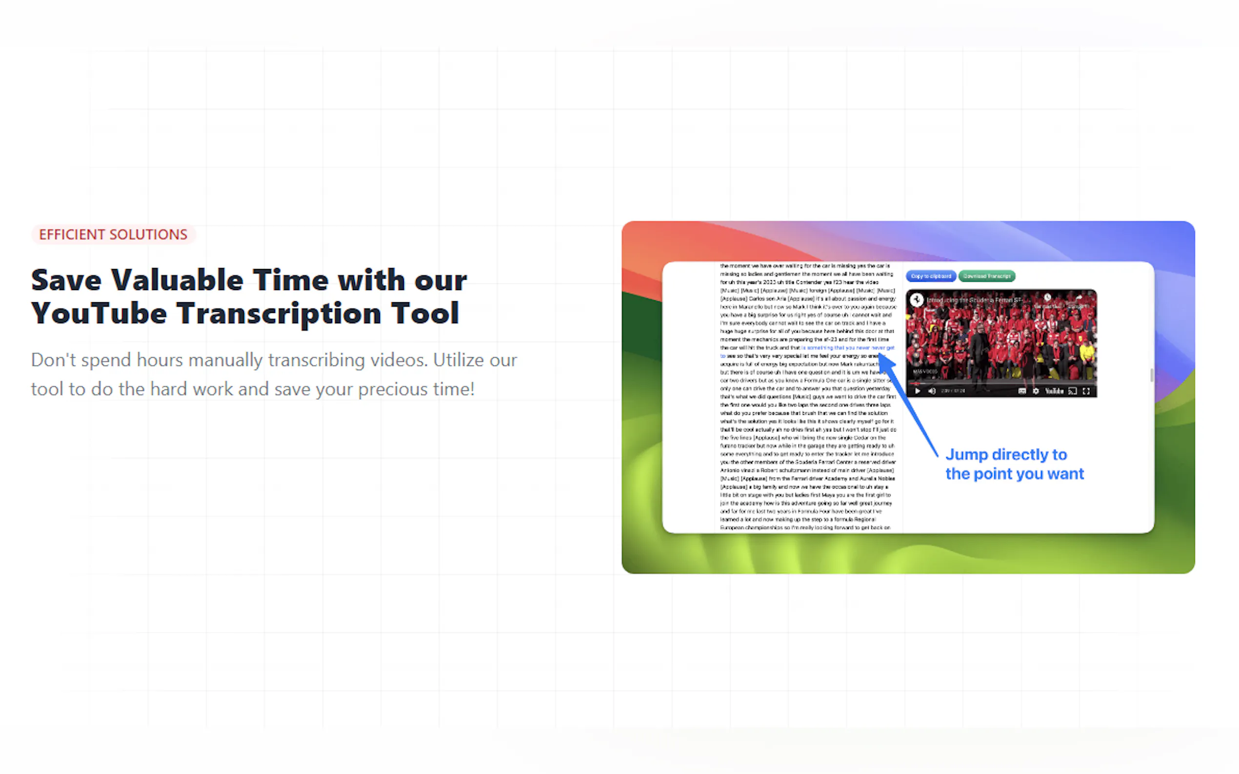 YouTube transcripts by Editby.ai gallery image