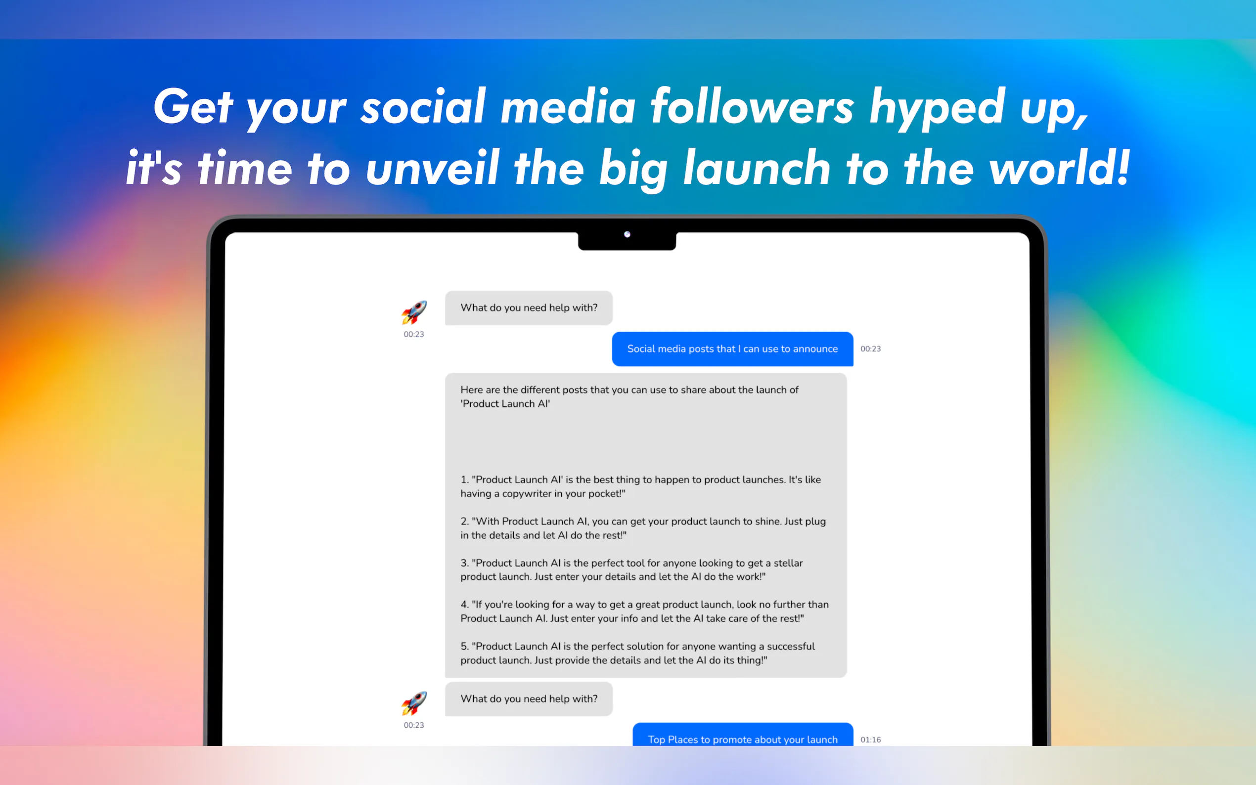 Product Launch AI gallery image