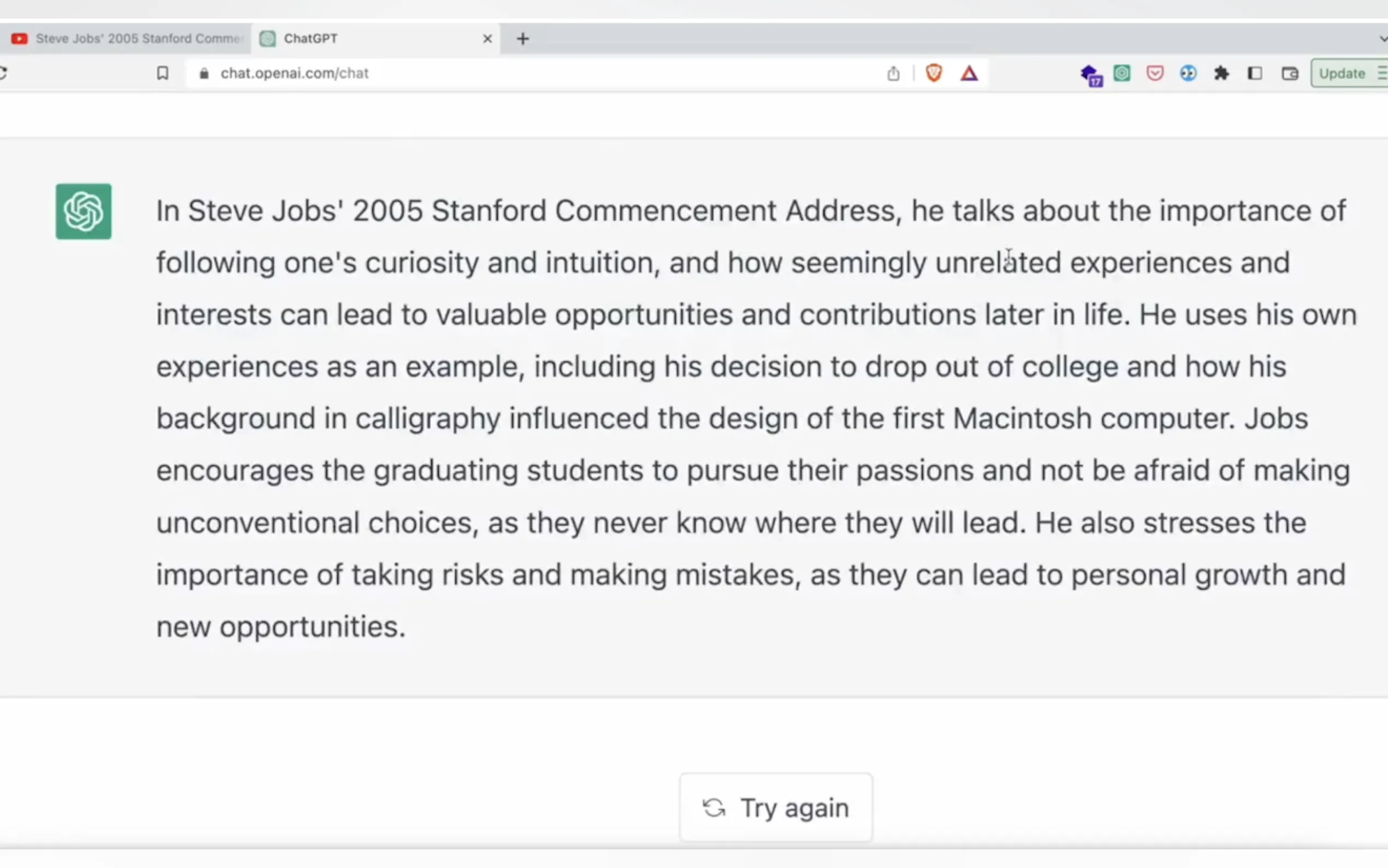 YouTube Summarizer with ChatGPT gallery image