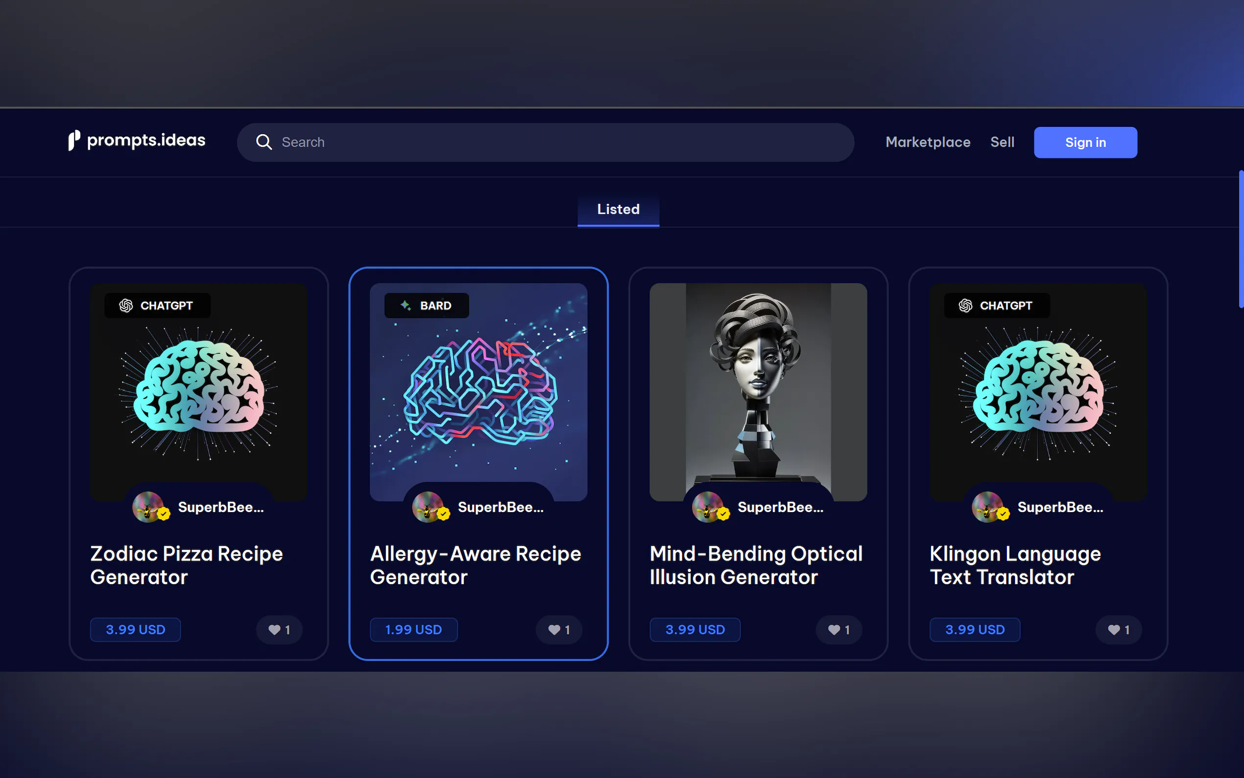 Promptsideas gallery image