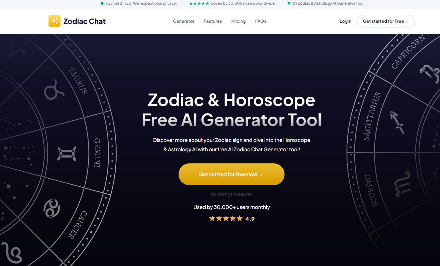 Zodiac Chat AI gallery image