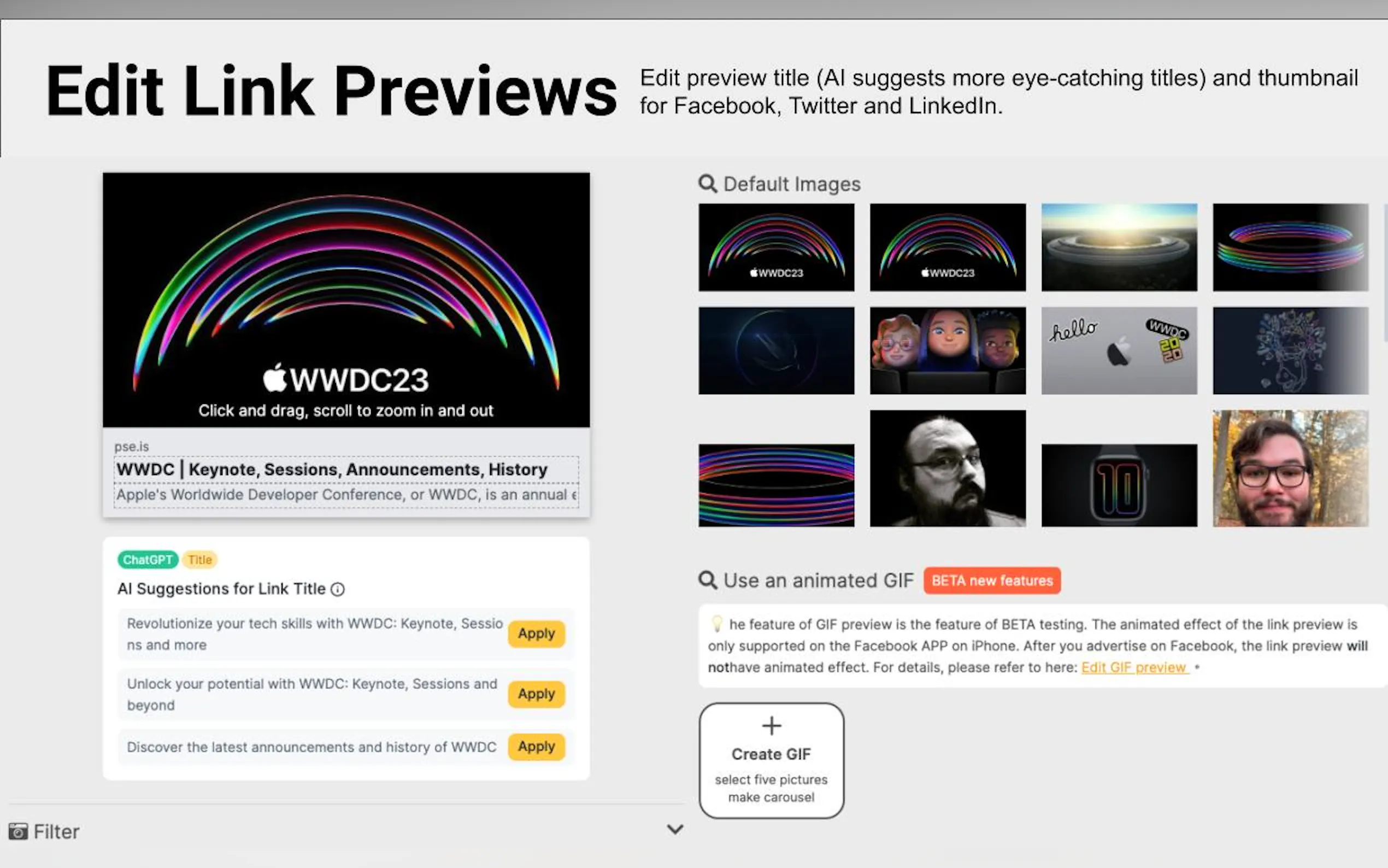 PicSee URL Shortener gallery image